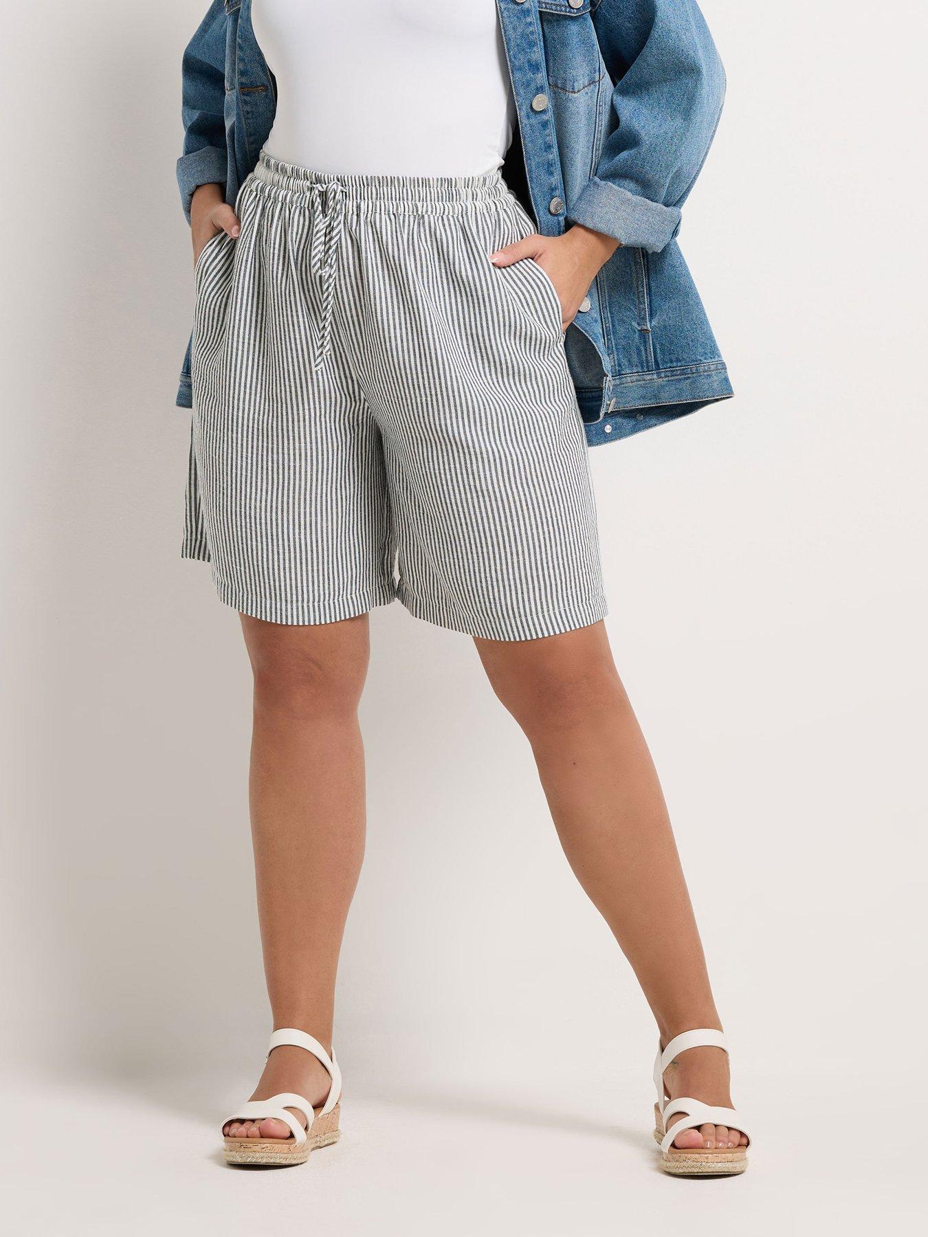 yours-curve-linen-look-shortsfront