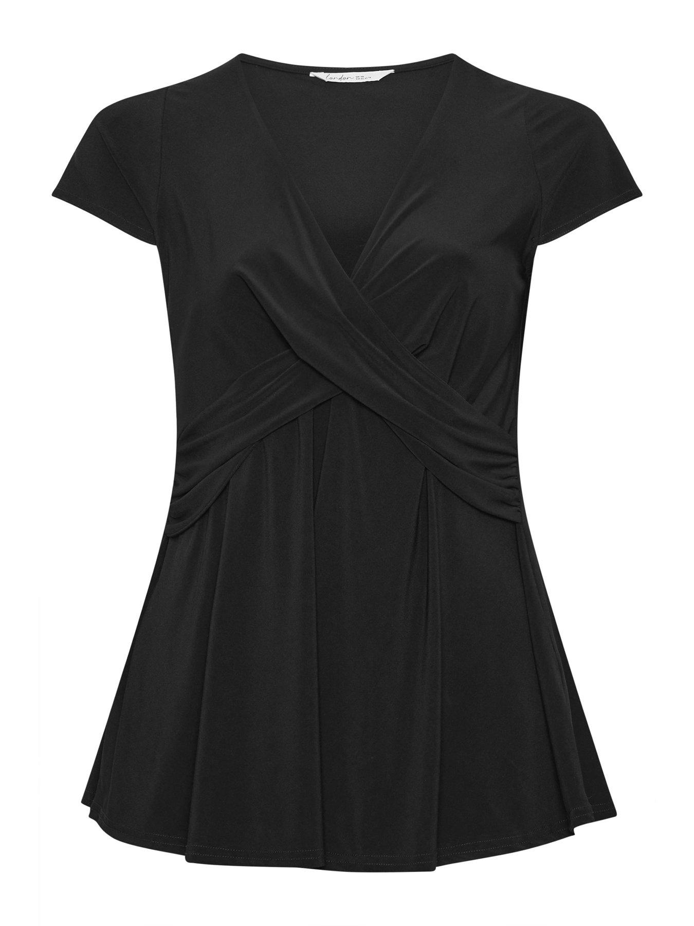 Image 5 of 5 of Yours Curve Wrap Front Ity Top