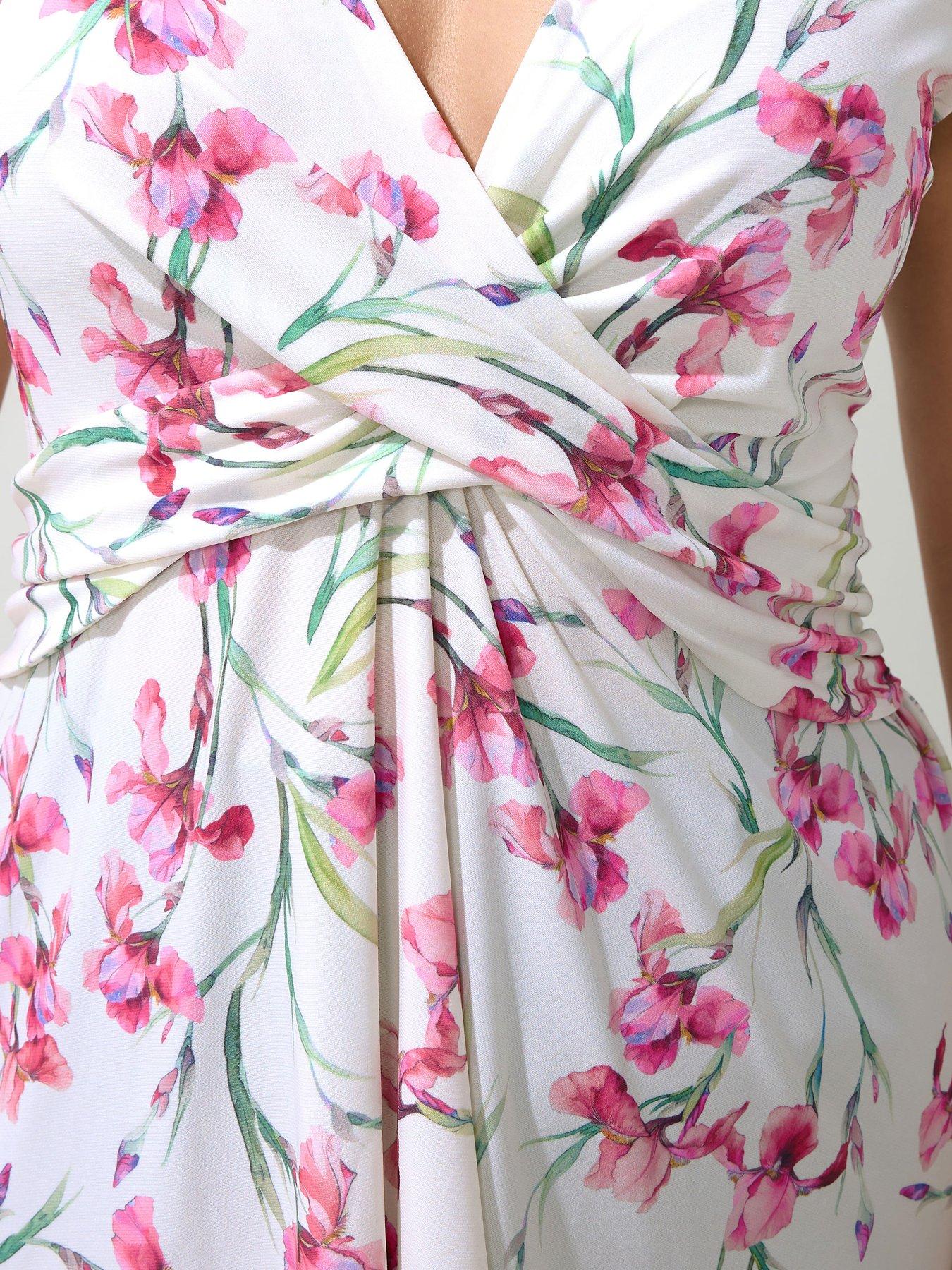 Image 4 of 5 of Yours Curve Floral Wrap Front Top