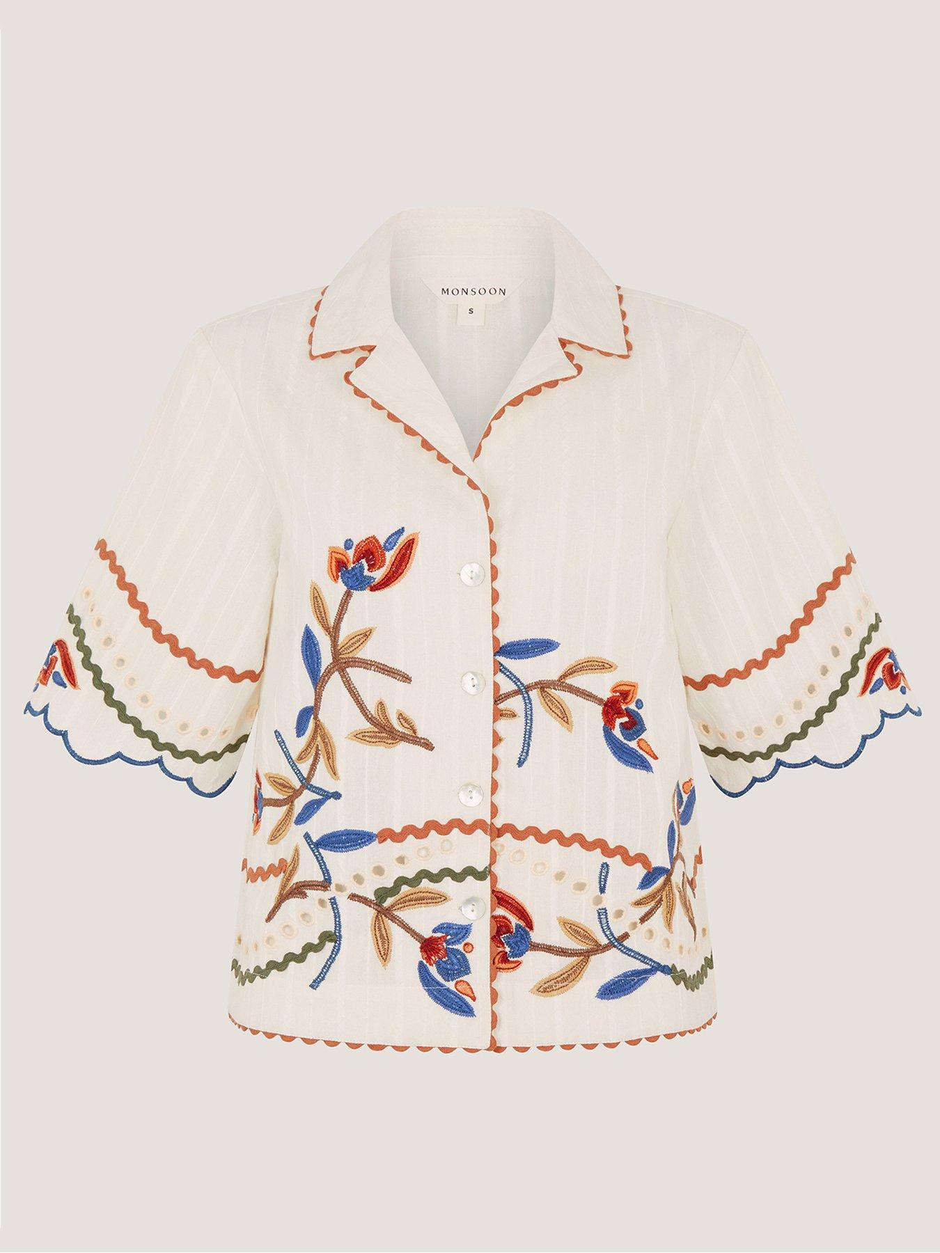 Image 5 of 5 of Monsoon Polly Emb Shirt