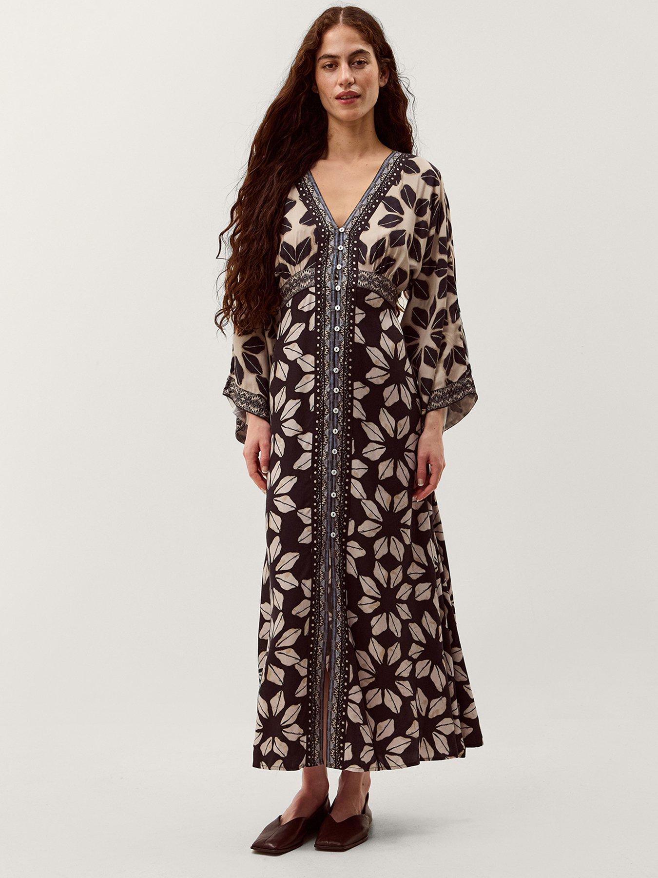 Image 1 of 5 of Monsoon Ellison Print Dress