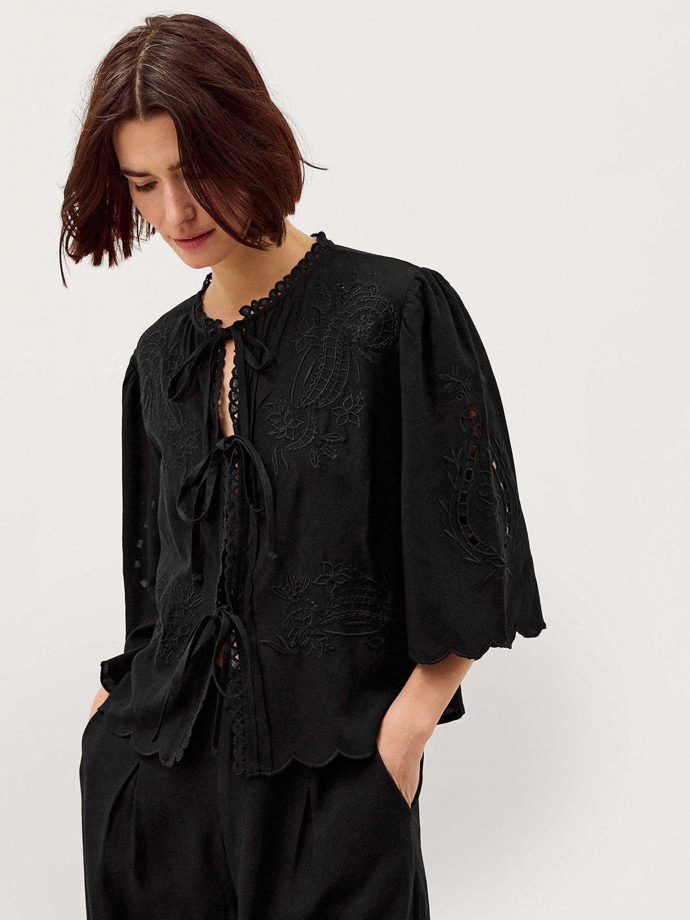 Image 1 of 4 of Monsoon Cindy Linen Blouse