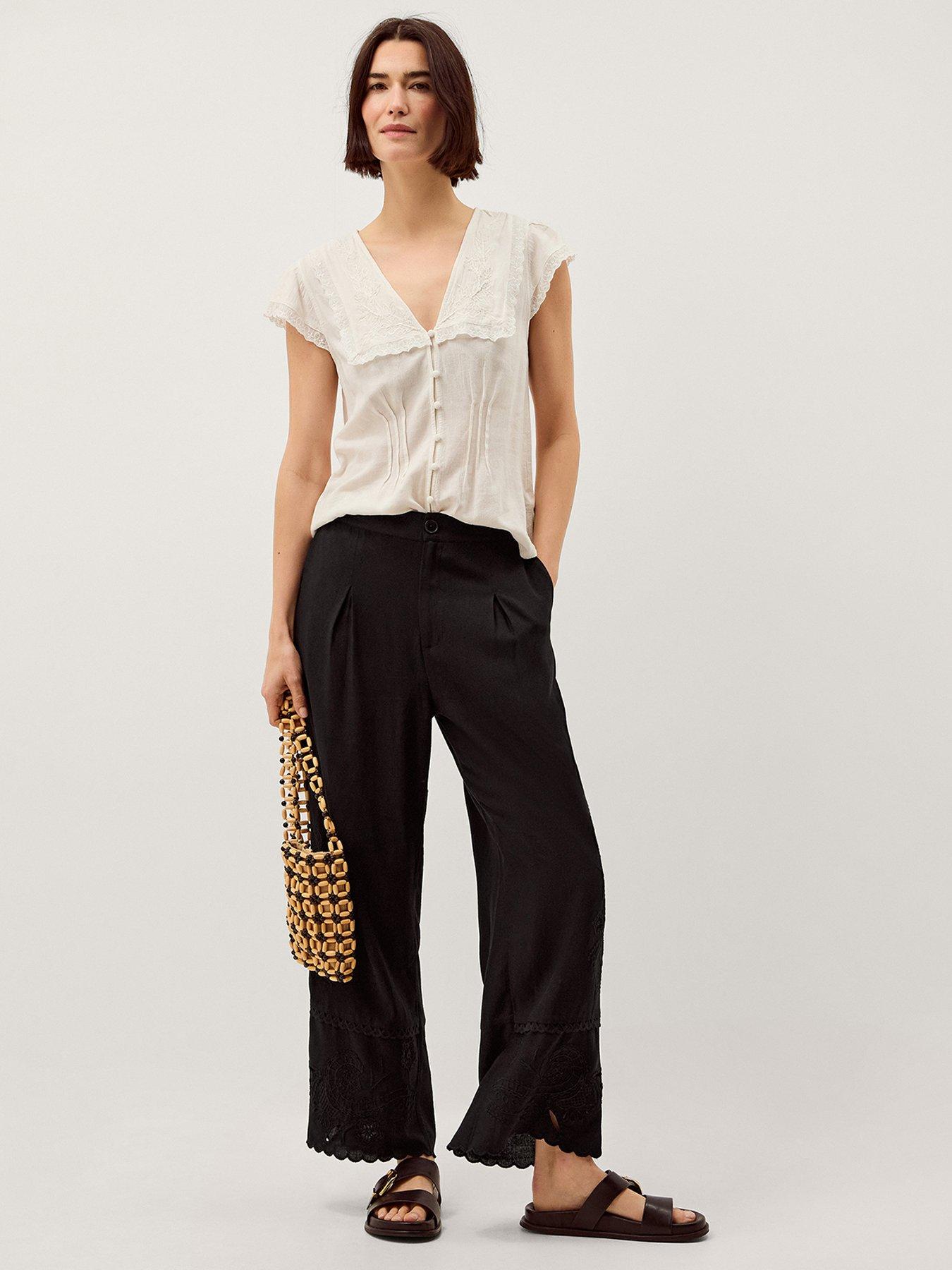 Image 3 of 4 of Monsoon Cindy Linen Trouser