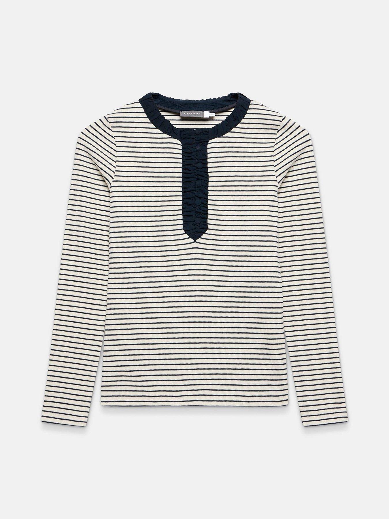 mint-velvet-striped-ruched-trim-stripe-top-whitedetail