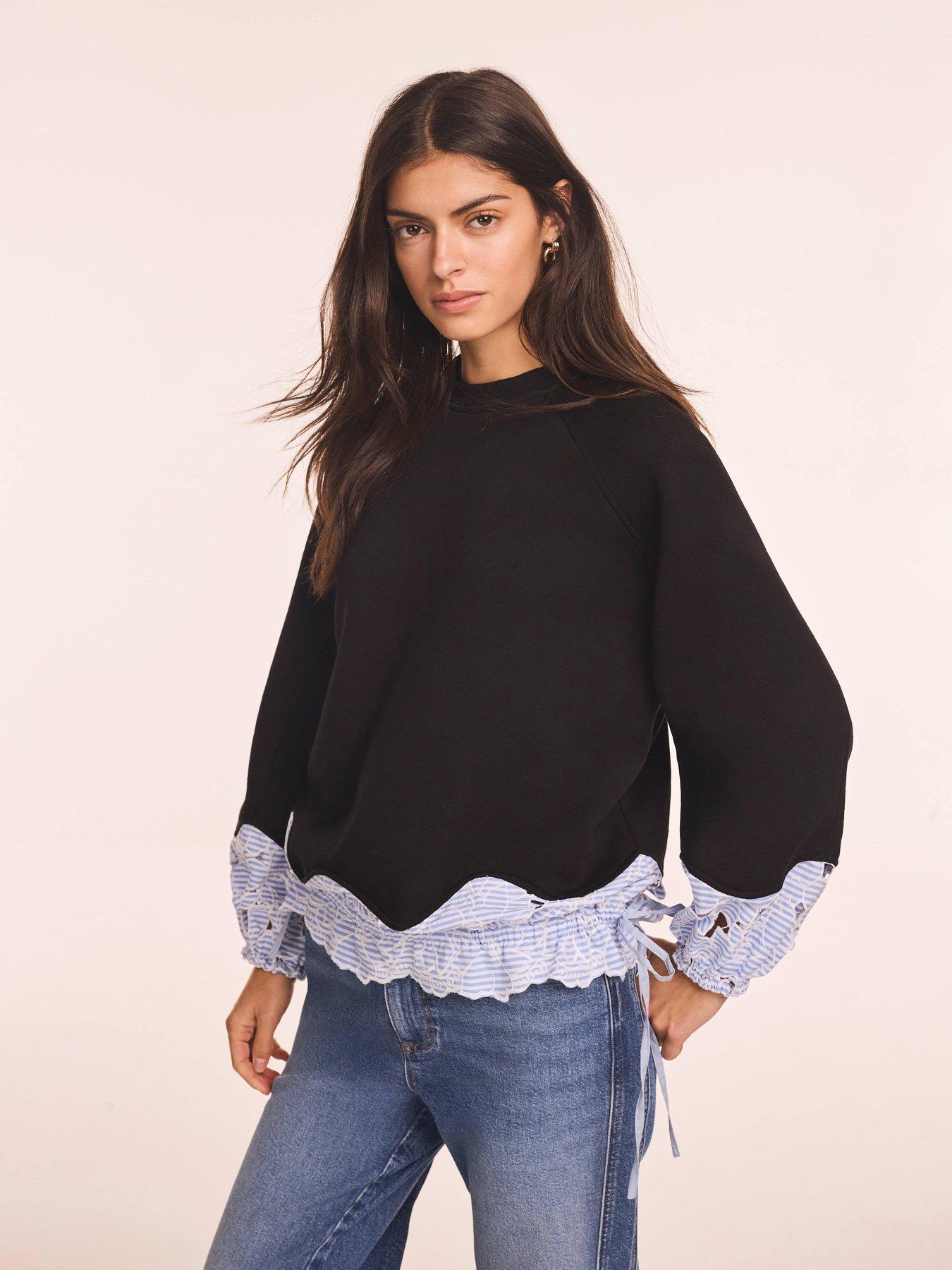 mint-velvet-navy-stripe-hem-sweatshirt-bluefront