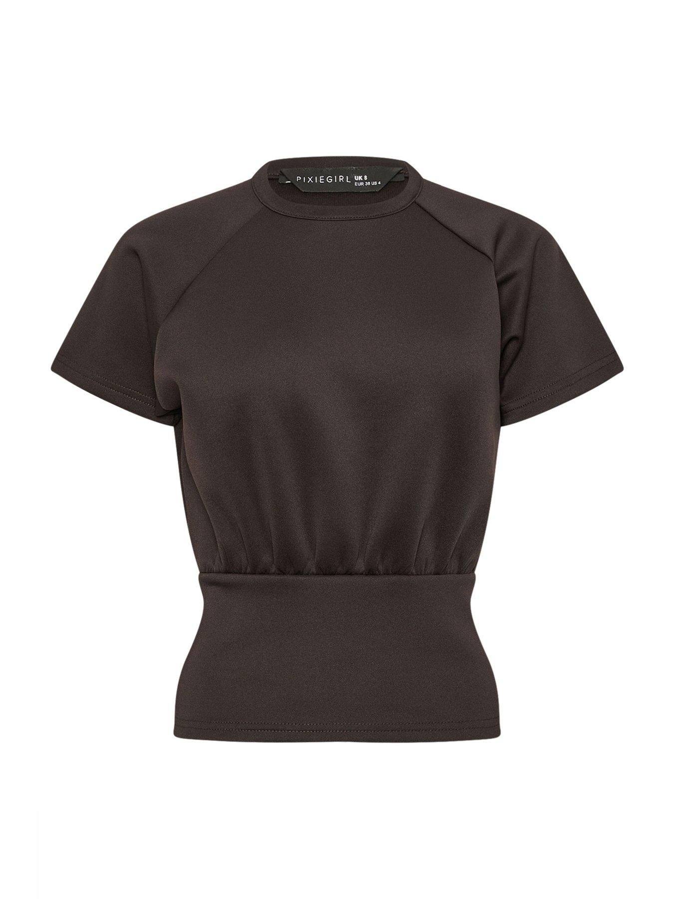pixiegirl-petite-scuba-raglan-top-browndetail