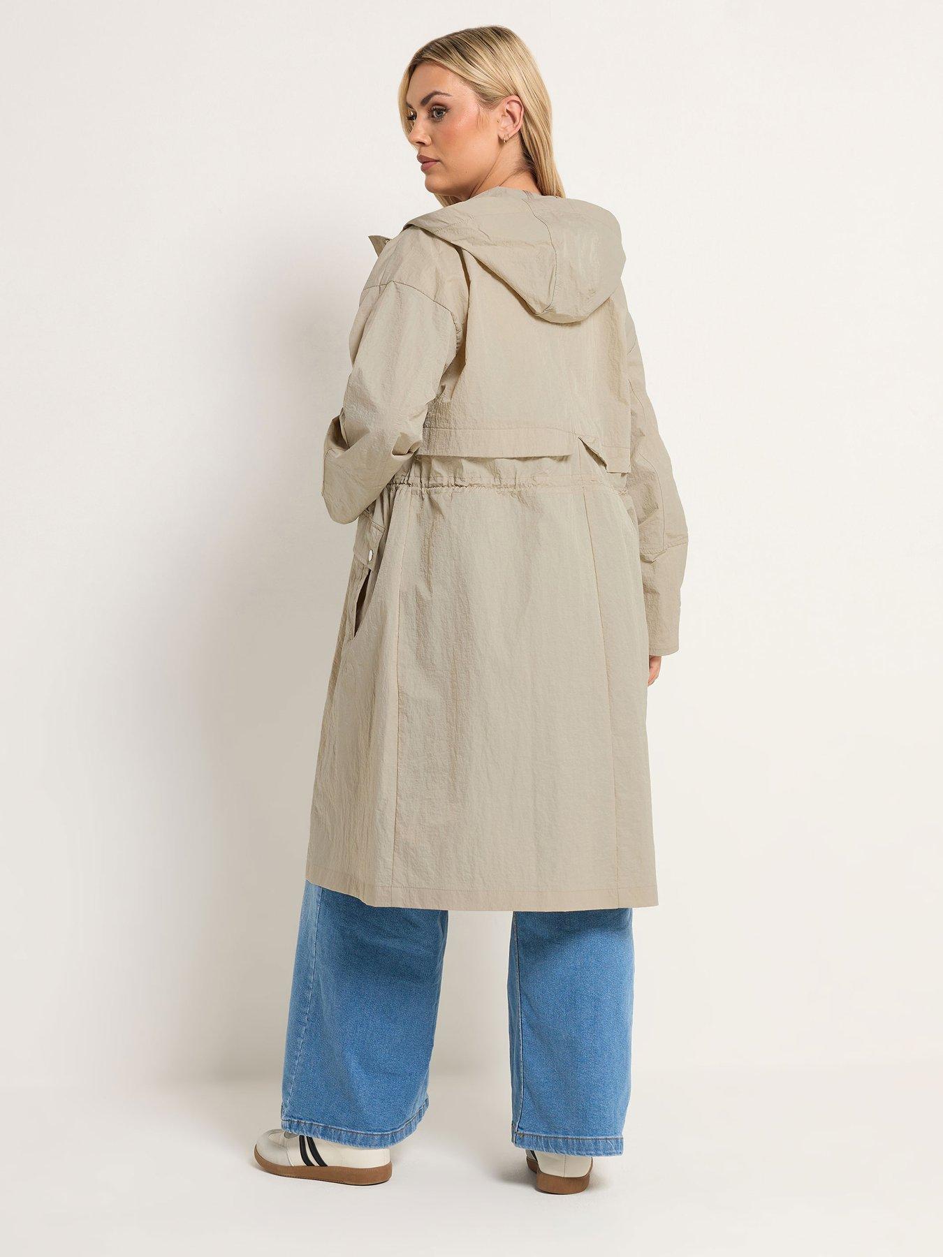 Image 2 of 6 of Yours Curve Longline Parka - Cream