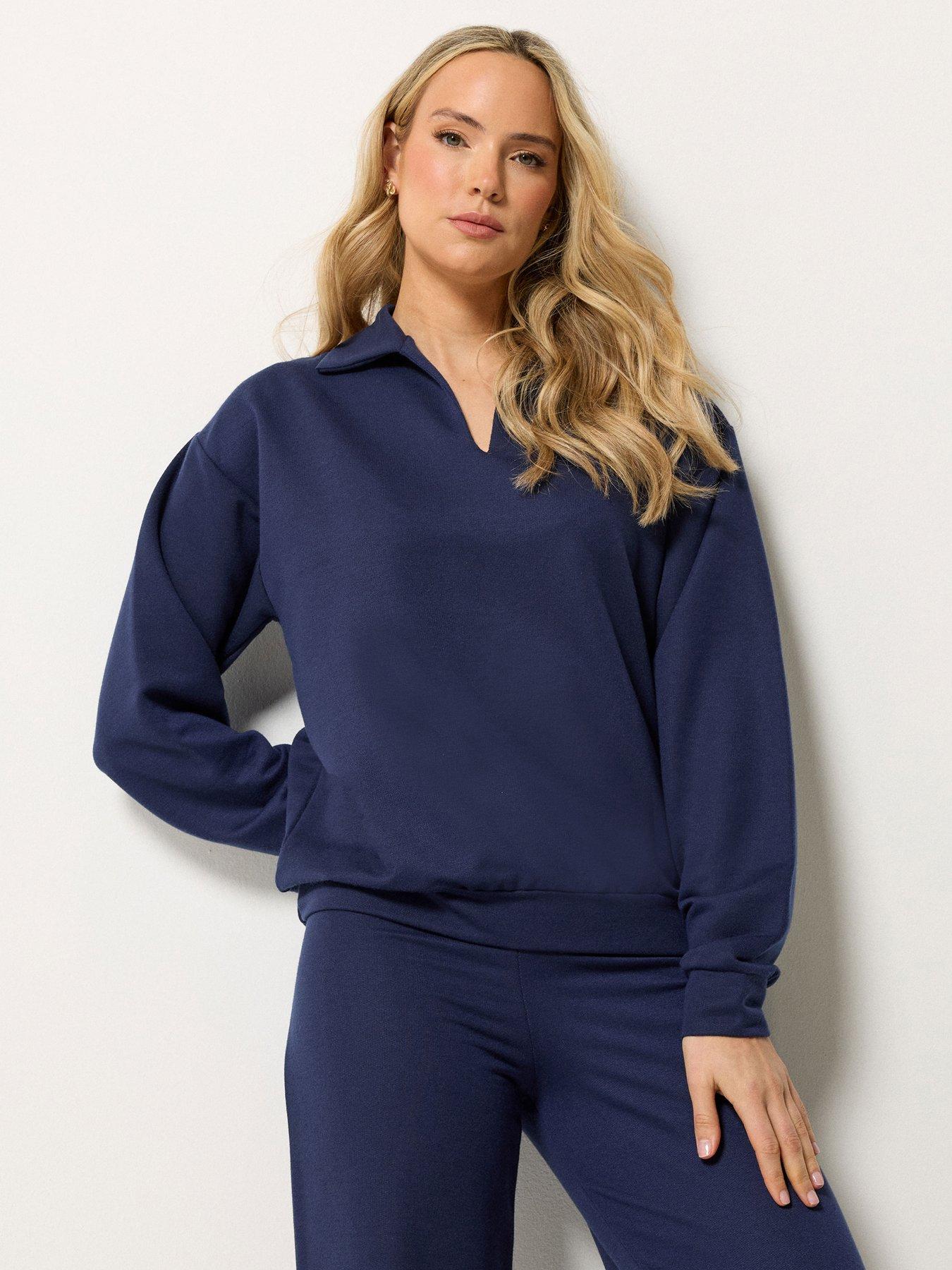 Image 1 of 5 of Long Tall Sally Tall Collar Sweat Top