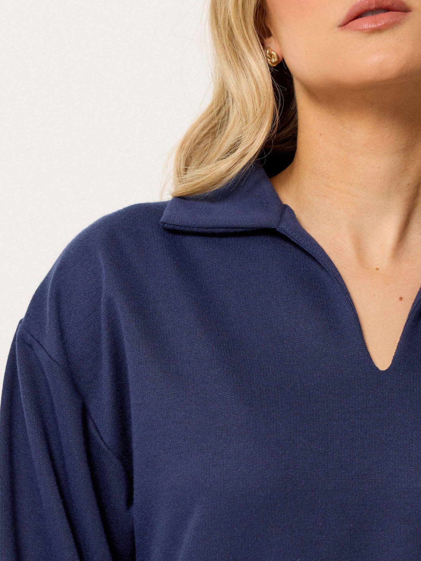 Image 4 of 5 of Long Tall Sally Tall Collar Sweat Top