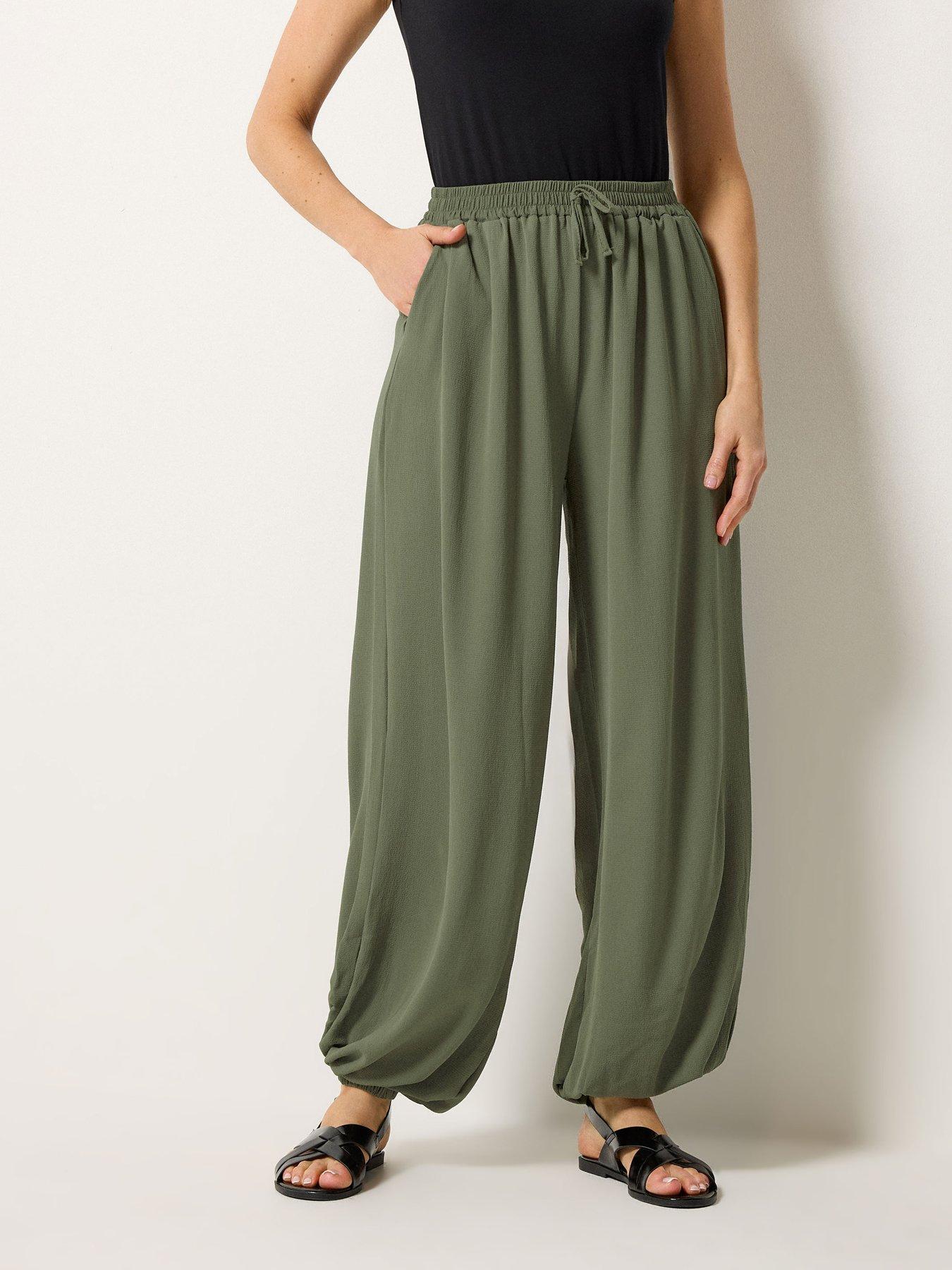 Image 1 of 5 of Long Tall Sally Tall Gathered Hem Trouser 34"