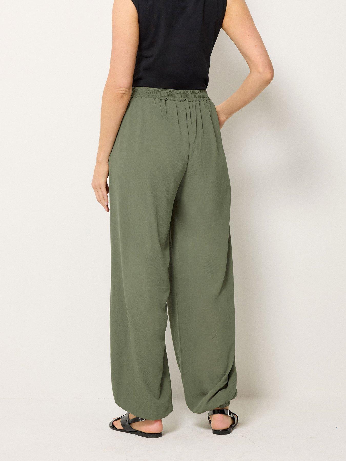 Image 2 of 5 of Long Tall Sally Tall Gathered Hem Trouser 34"