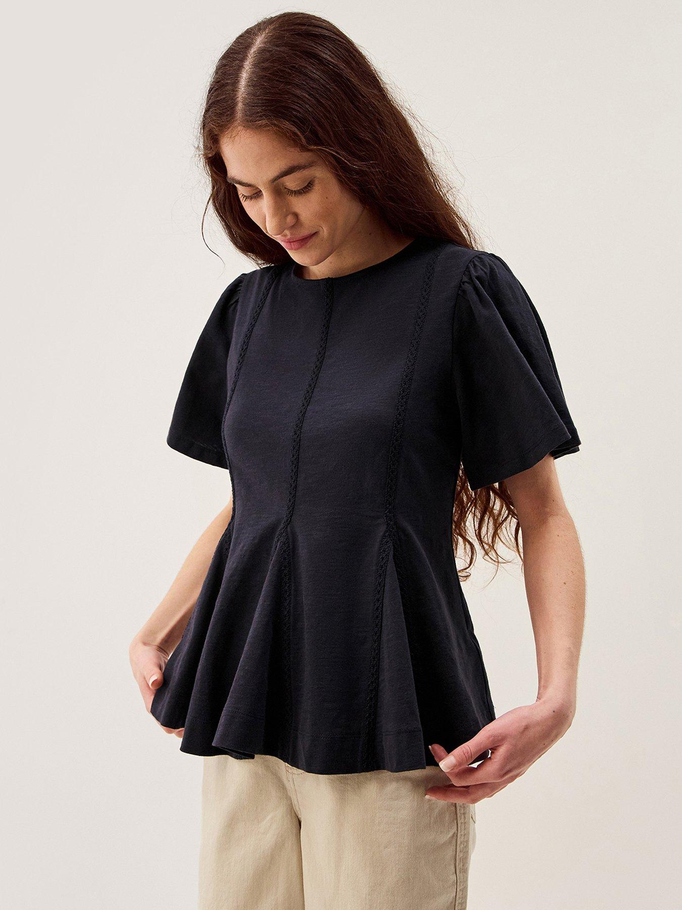 Image 1 of 5 of Monsoon Tate Trim T Shirt