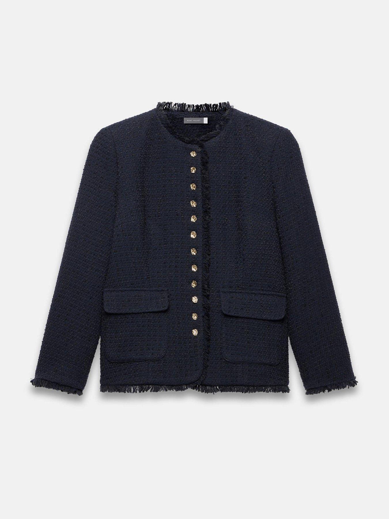 mint-velvet-boucle-tweed-jacket-navydetail