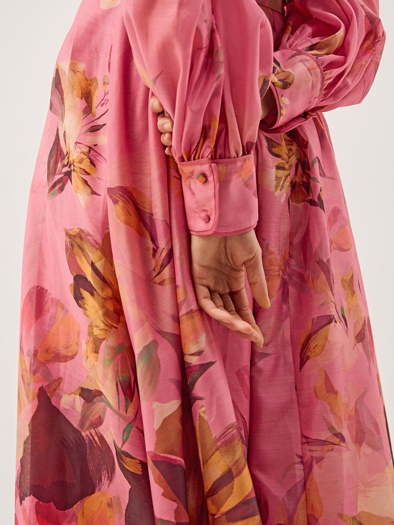 Image 5 of 6 of Monsoon Aimee Shirt Dress - Pink