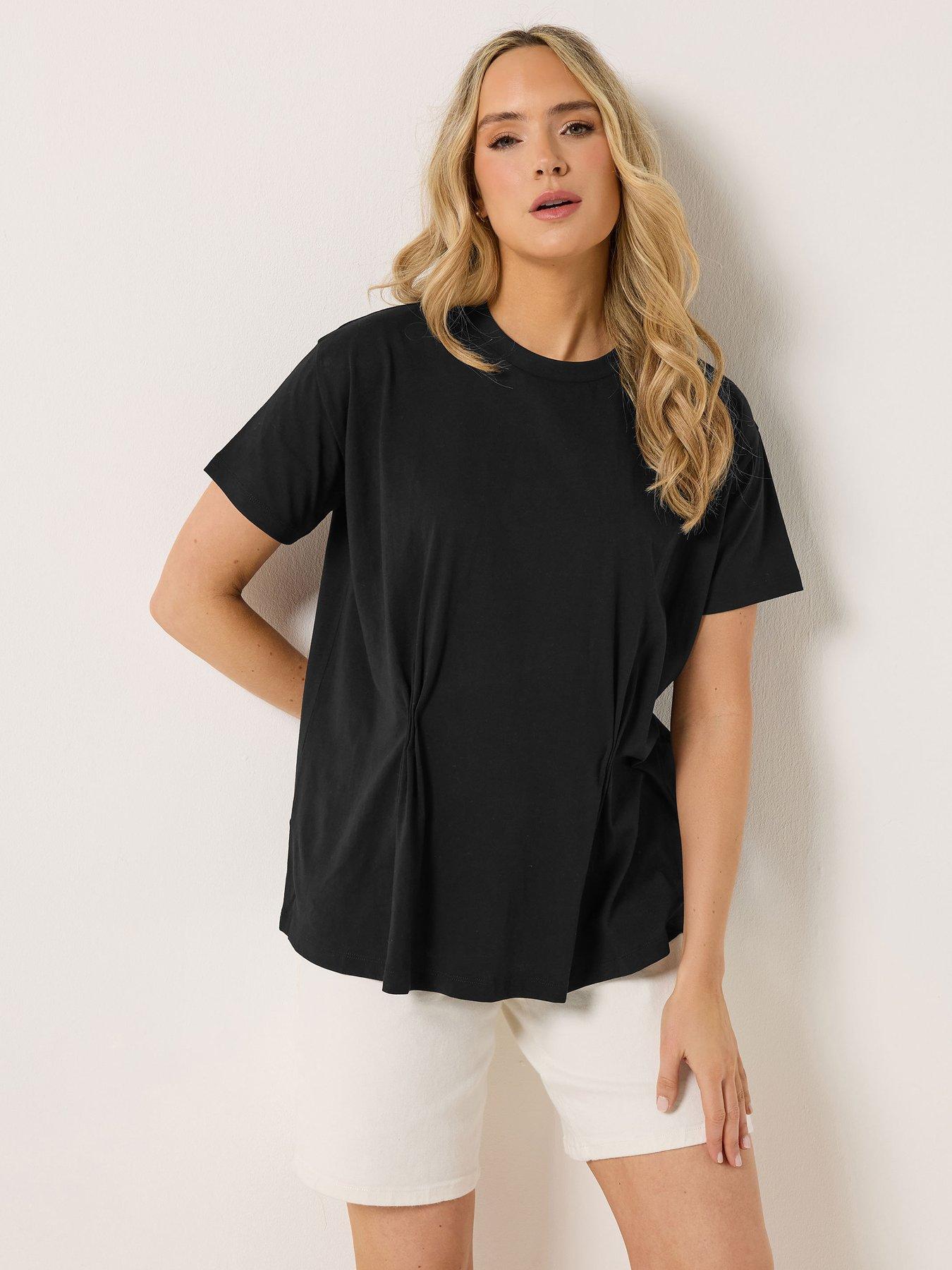 Image 1 of 5 of Long Tall Sally Tall Pleat Front T-shirt
