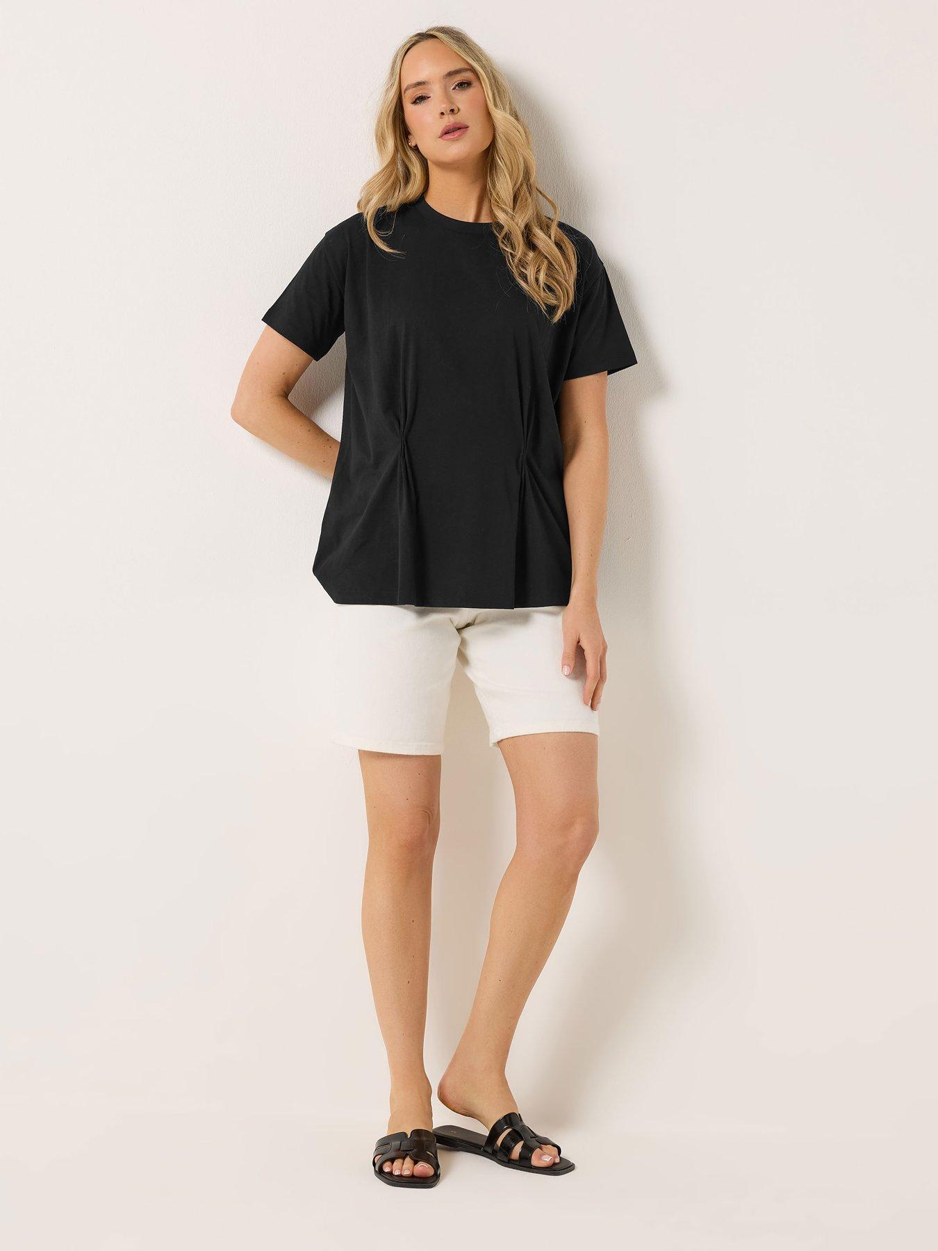 Image 3 of 5 of Long Tall Sally Tall Pleat Front T-shirt