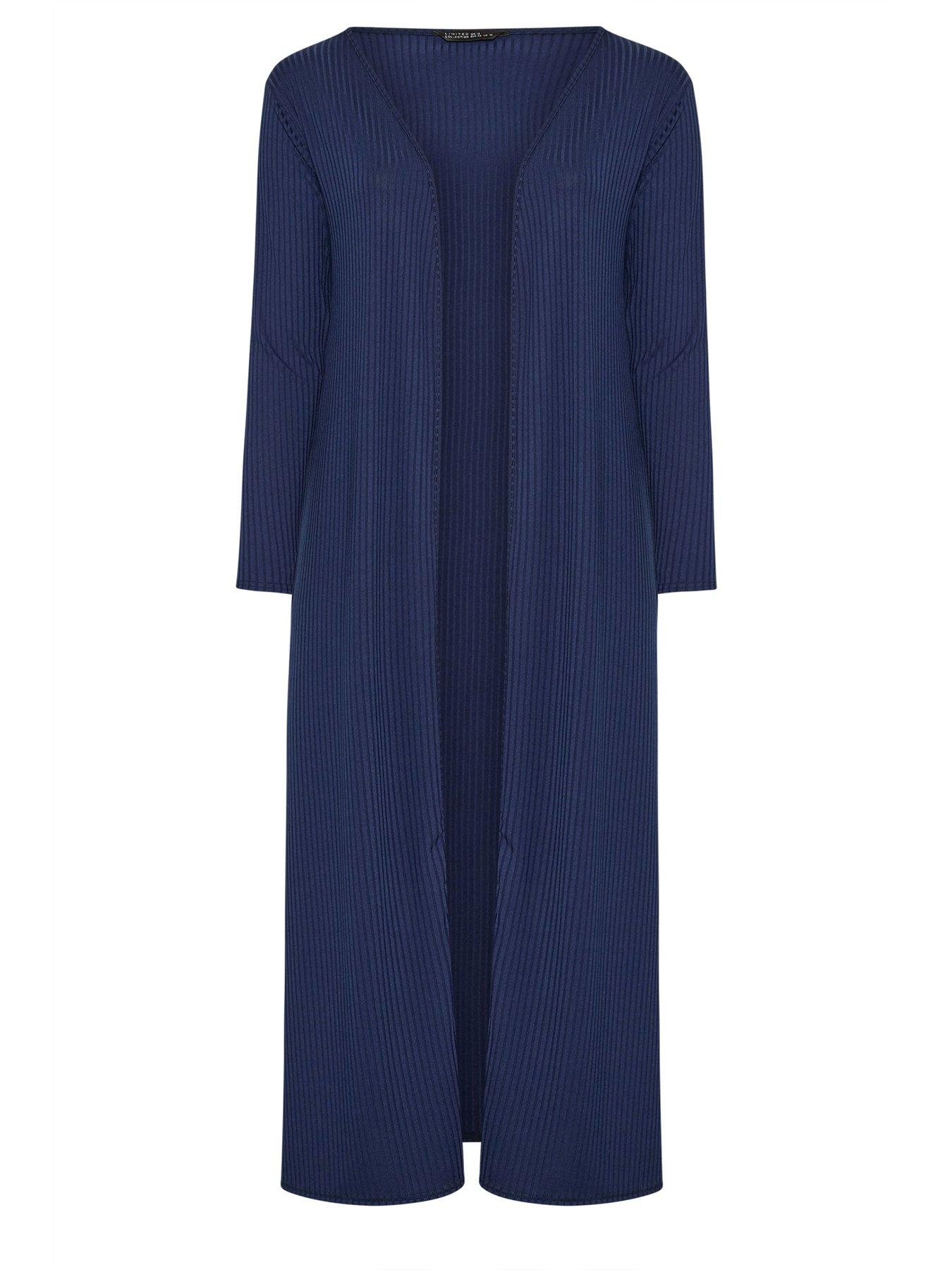 Image 5 of 5 of Yours Curve Ribbed Maxi Cardigan