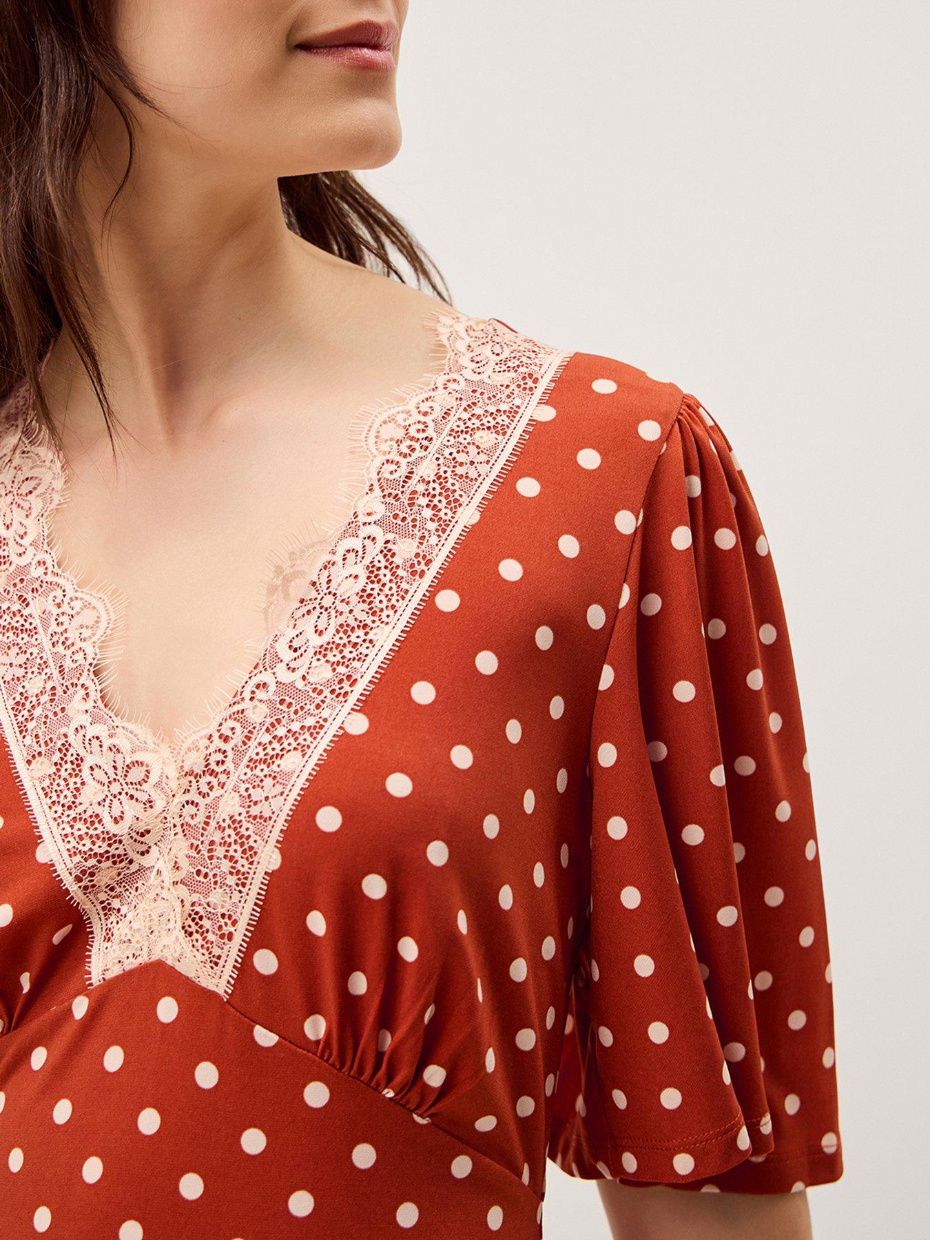 Image 4 of 5 of Monsoon Peri Spot Jersey Dress