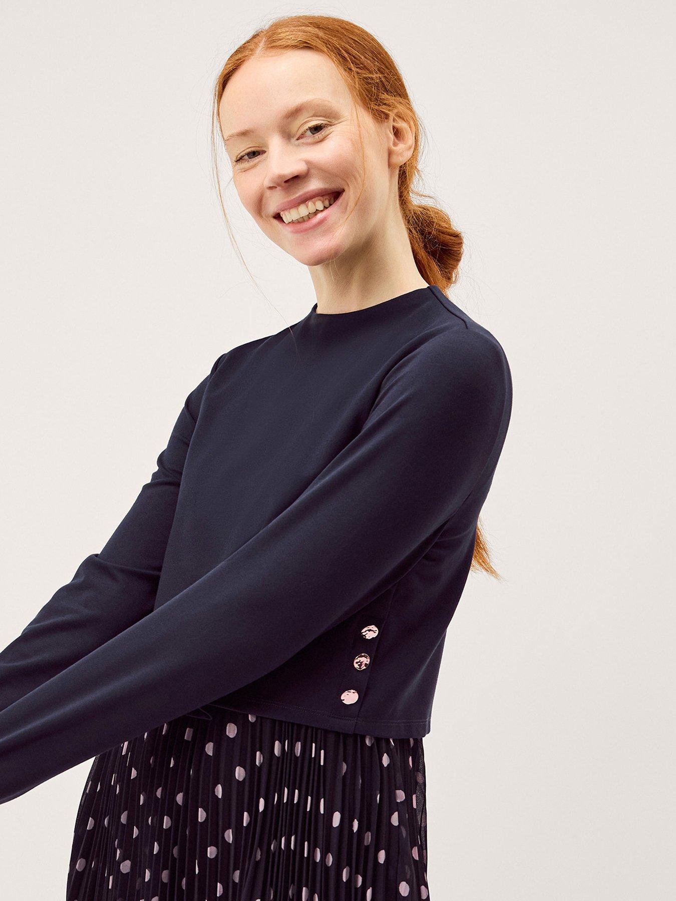 monsoon-daisy-spot-dress-blueoutfit