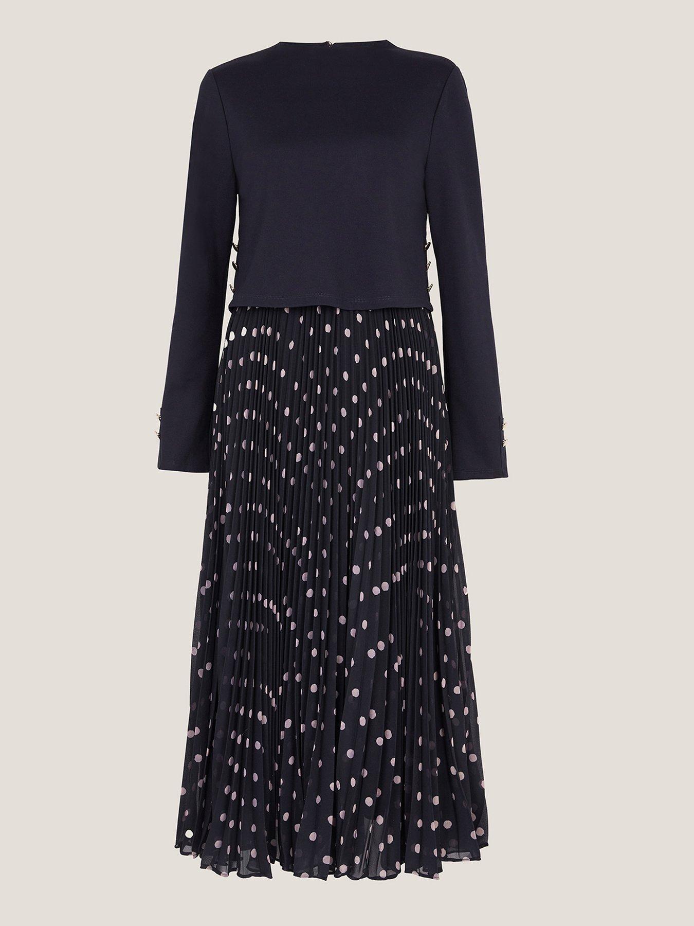 monsoon-daisy-spot-dress-bluedetail