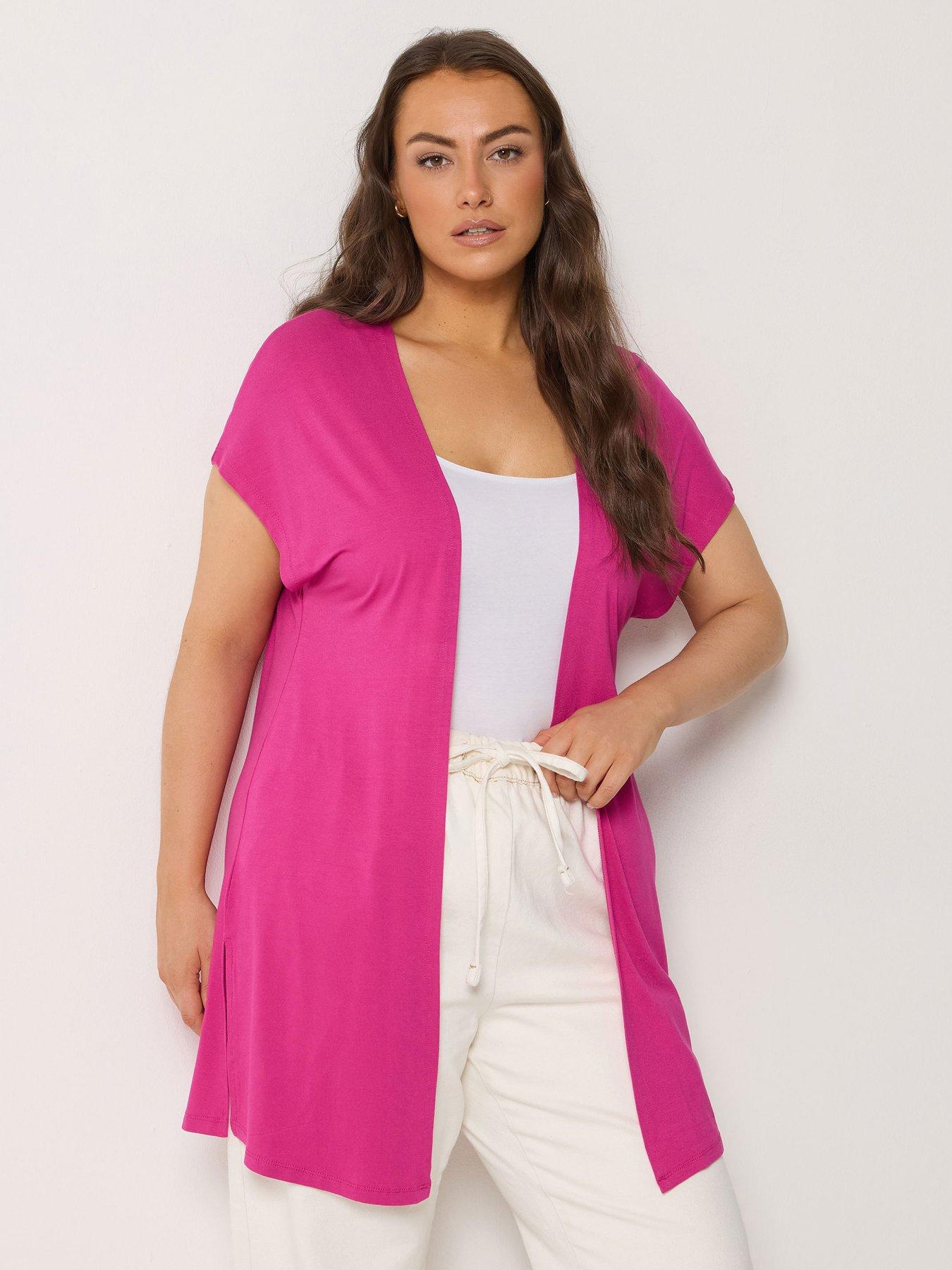 Image 1 of 5 of Yours Curve Grown On Cover Up - Pink