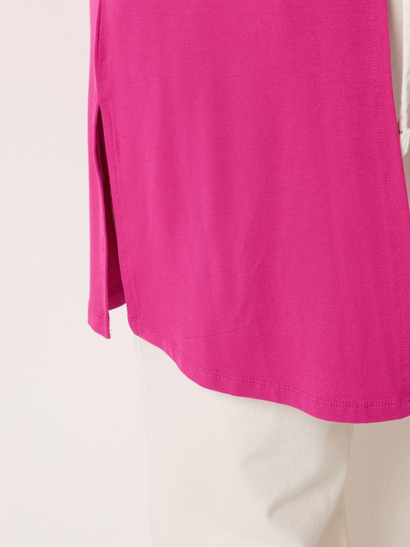 Image 4 of 5 of Yours Curve Grown On Cover Up - Pink