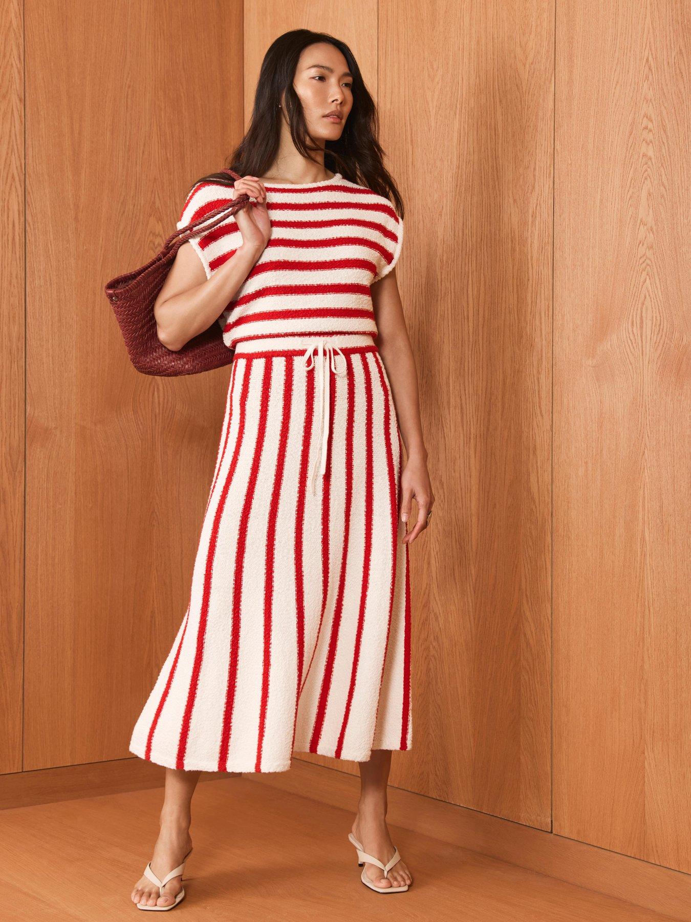 mint-velvet-stripe-knit-dress-redfront