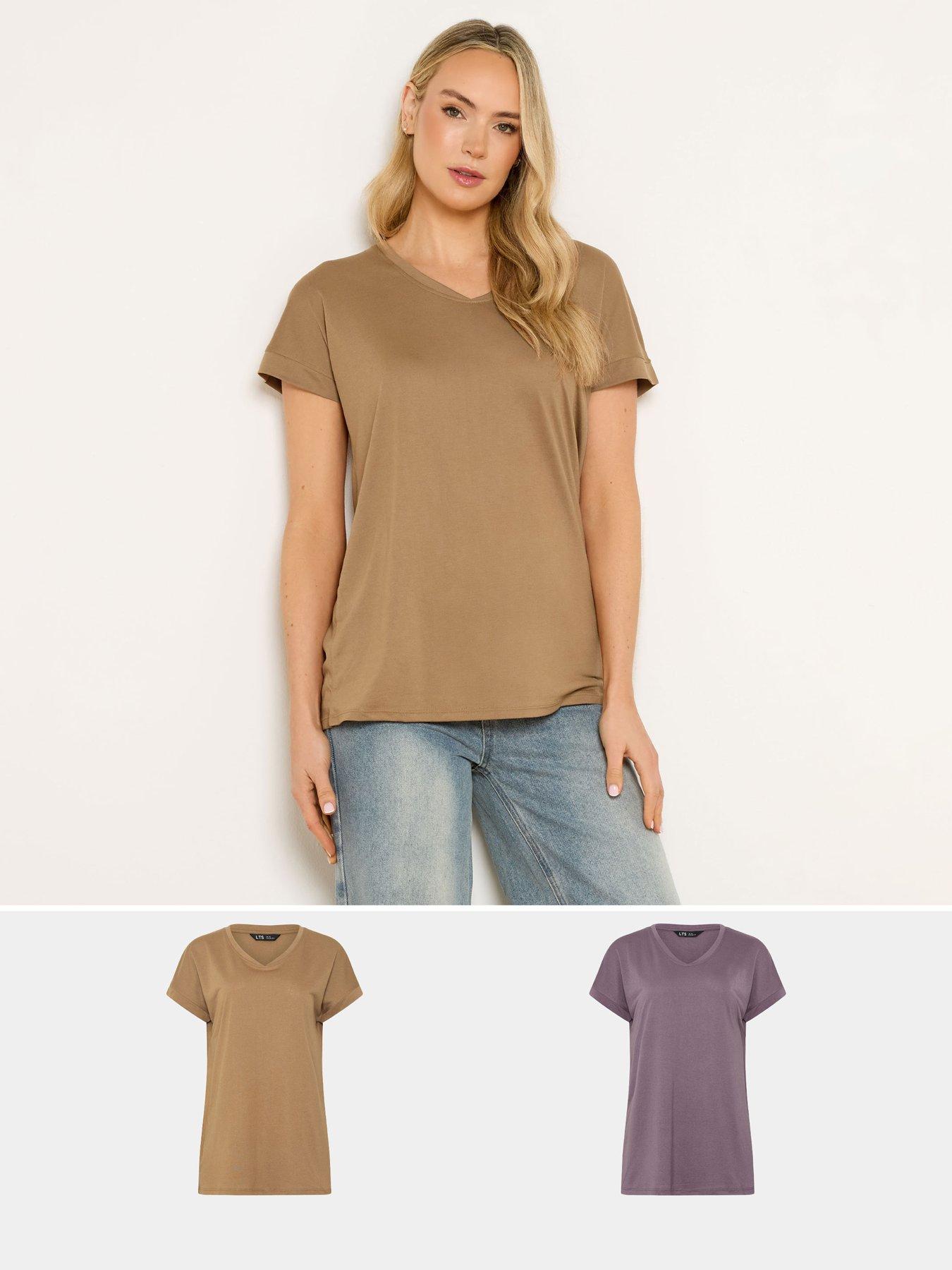 long-tall-sally-tall-2-pack-basic-v-neck-modal-t-shirtfront