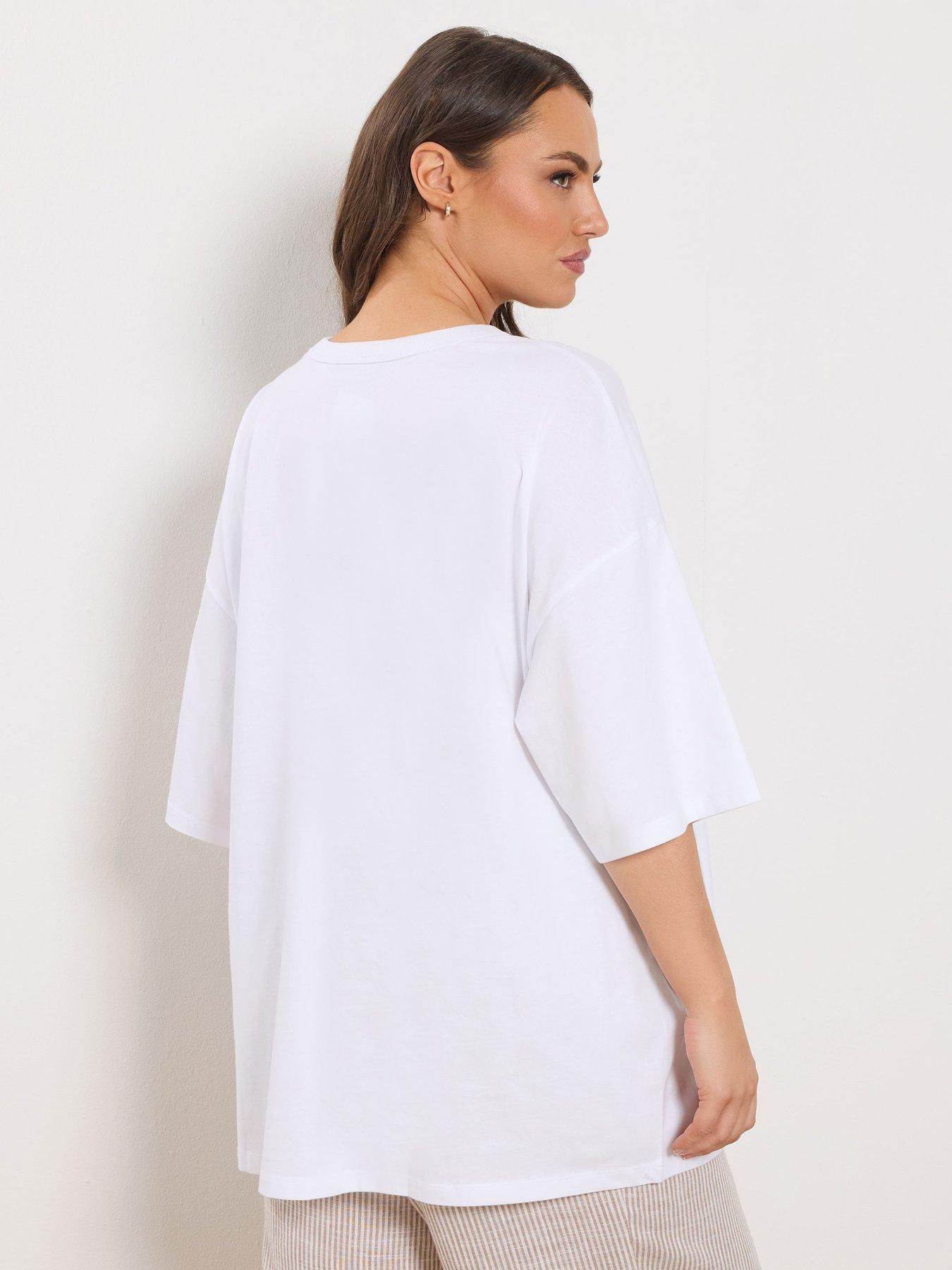 yours-curve-placement-print-boxy-t-shirt-whitestillFront