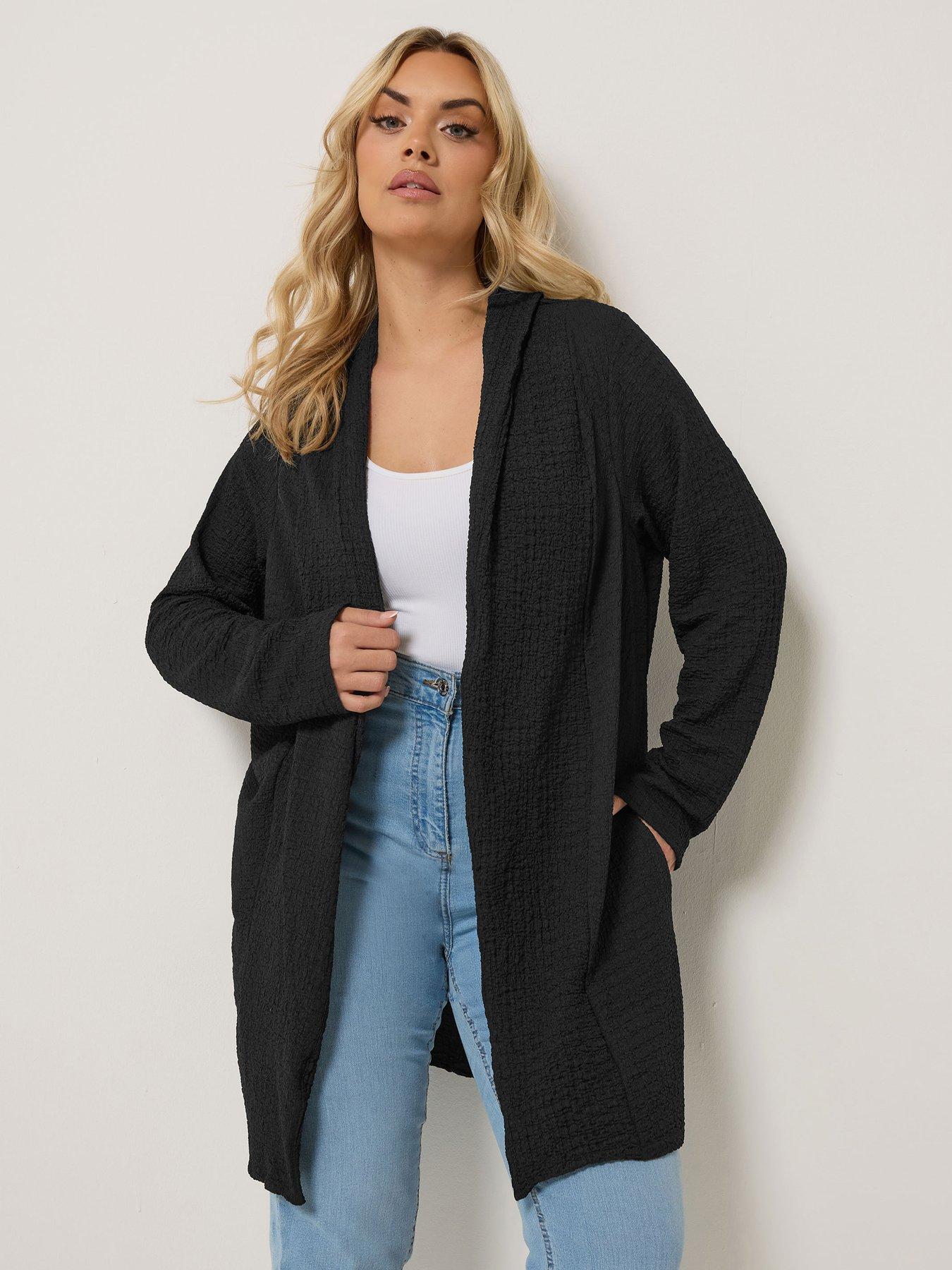 Yours Curve Bubble Texture Blazer