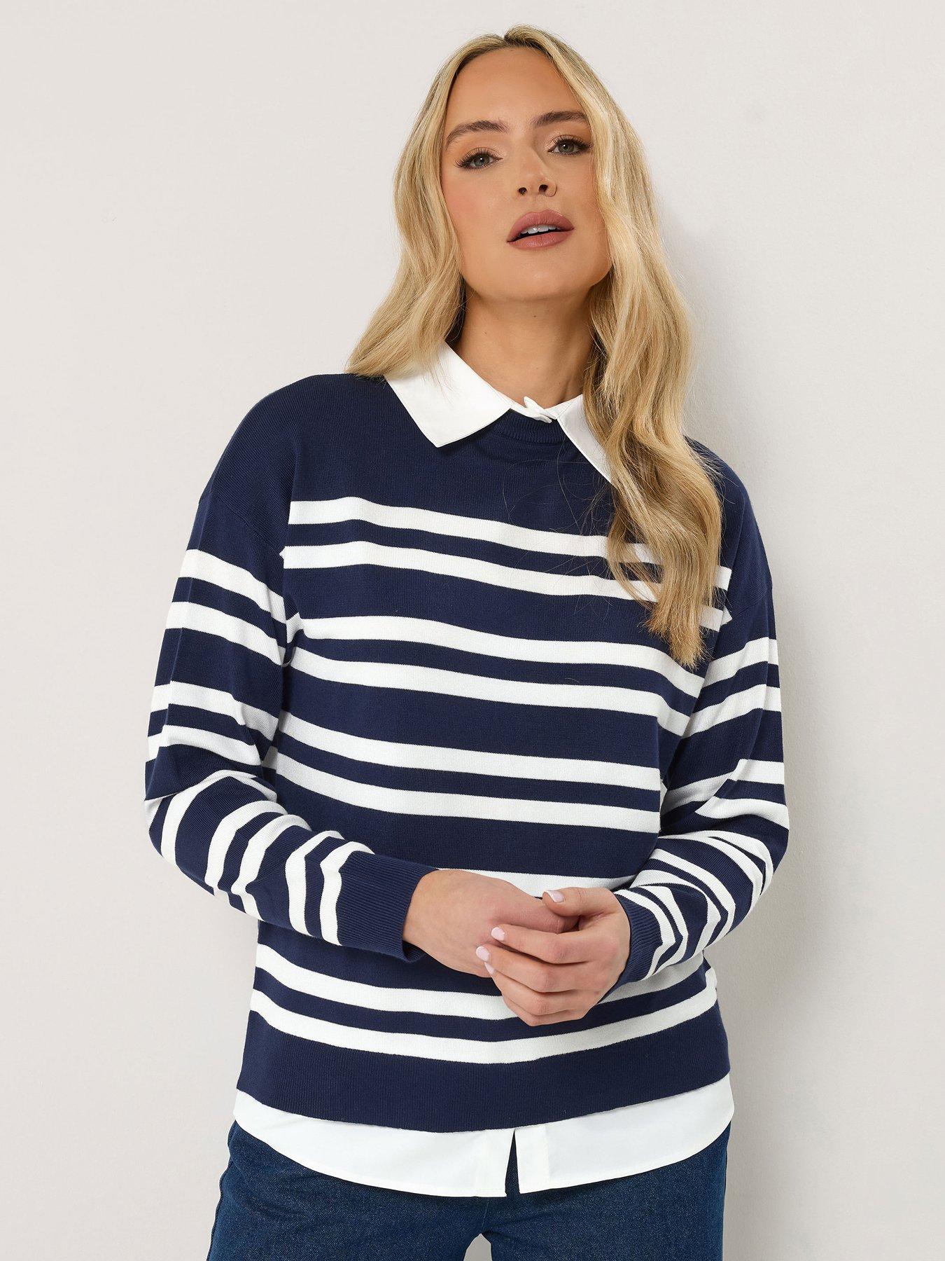 long-tall-sally-stripe-2-in-1-jumper-bluefront