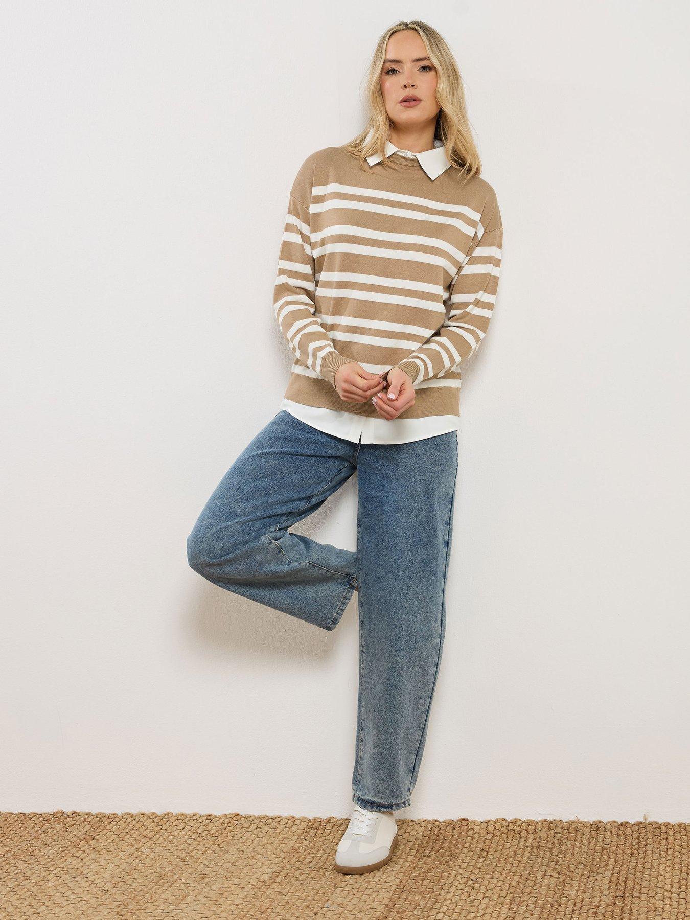 Image 3 of 5 of Long Tall Sally 2 In 1 Jumper - Cream