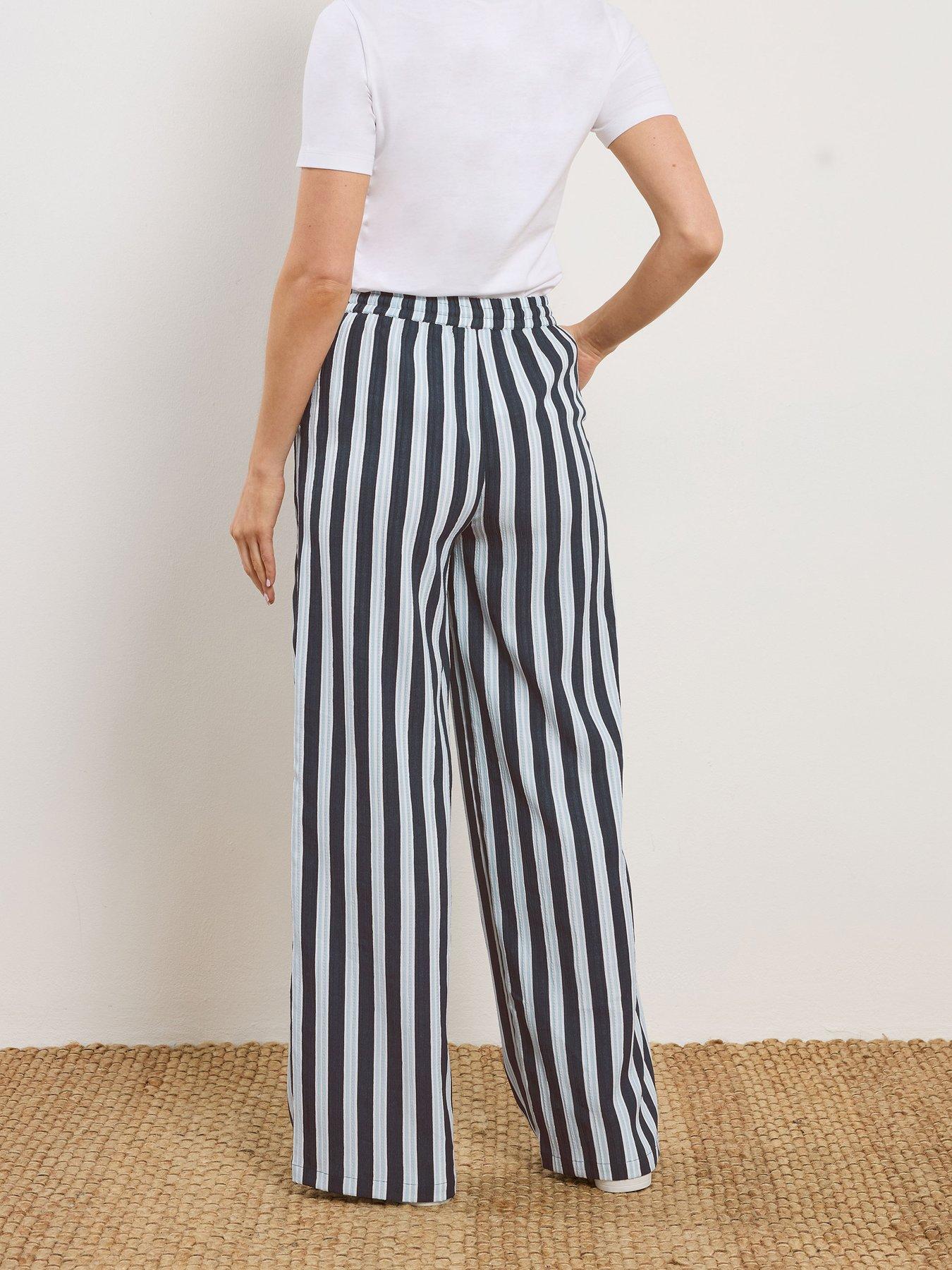 long-tall-sally-stripe-wide-leg-trousers-36-bluestillFront