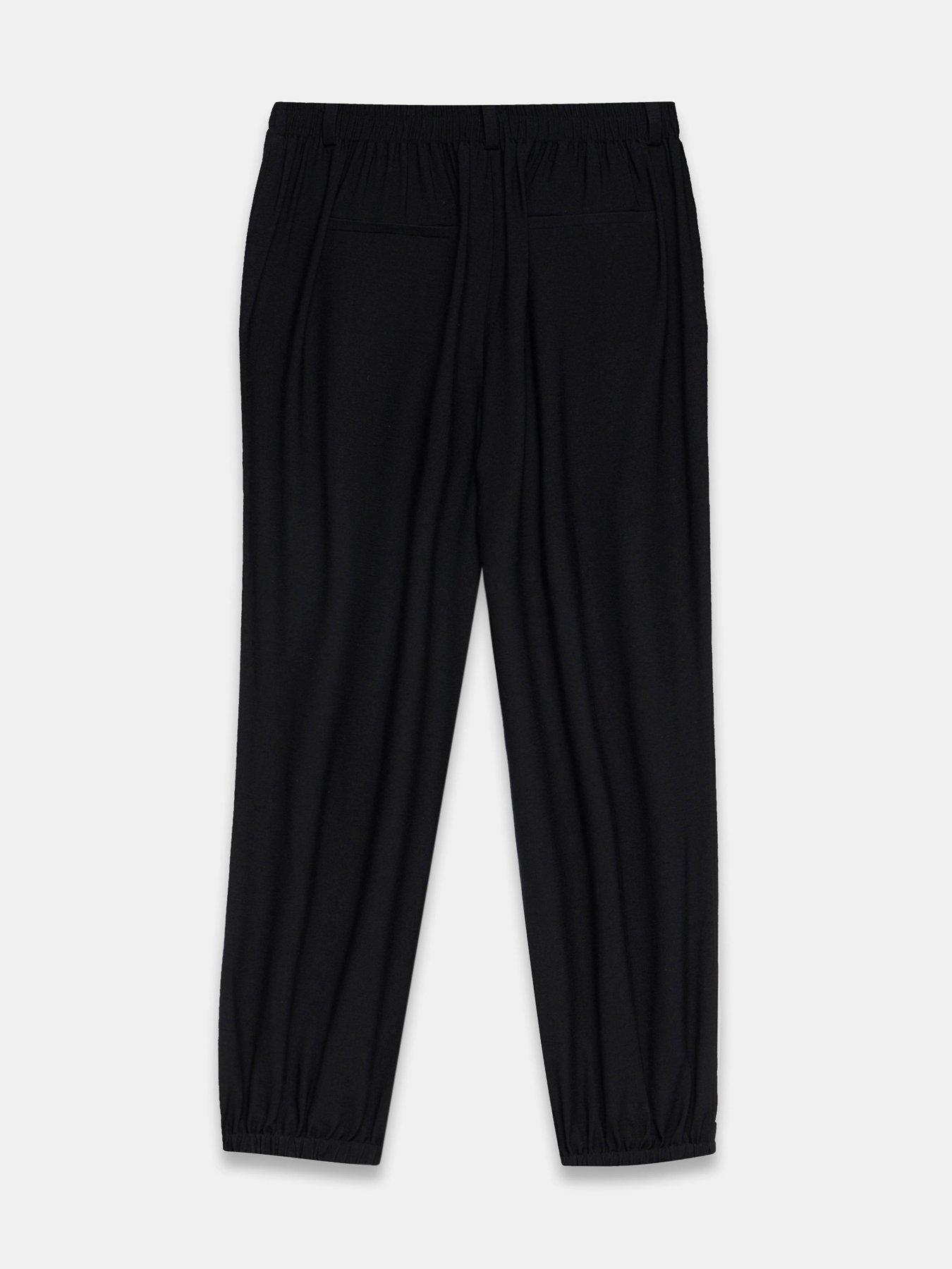 Image 6 of 6 of Mint Velvet Black Cuffed Balloon Jogger