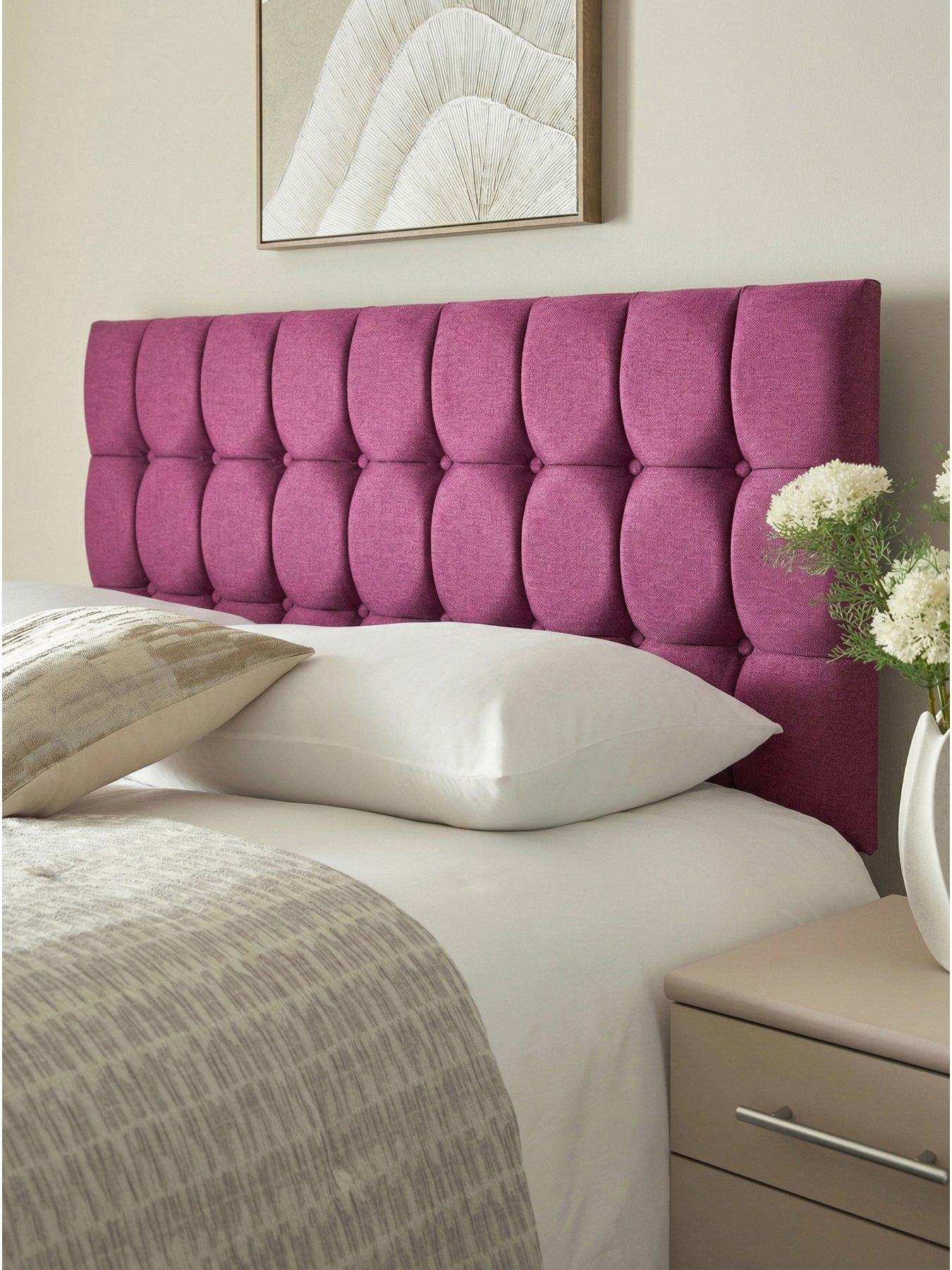 Shire Beds Aisha Chenille Small Cobbled Headboard - Sk