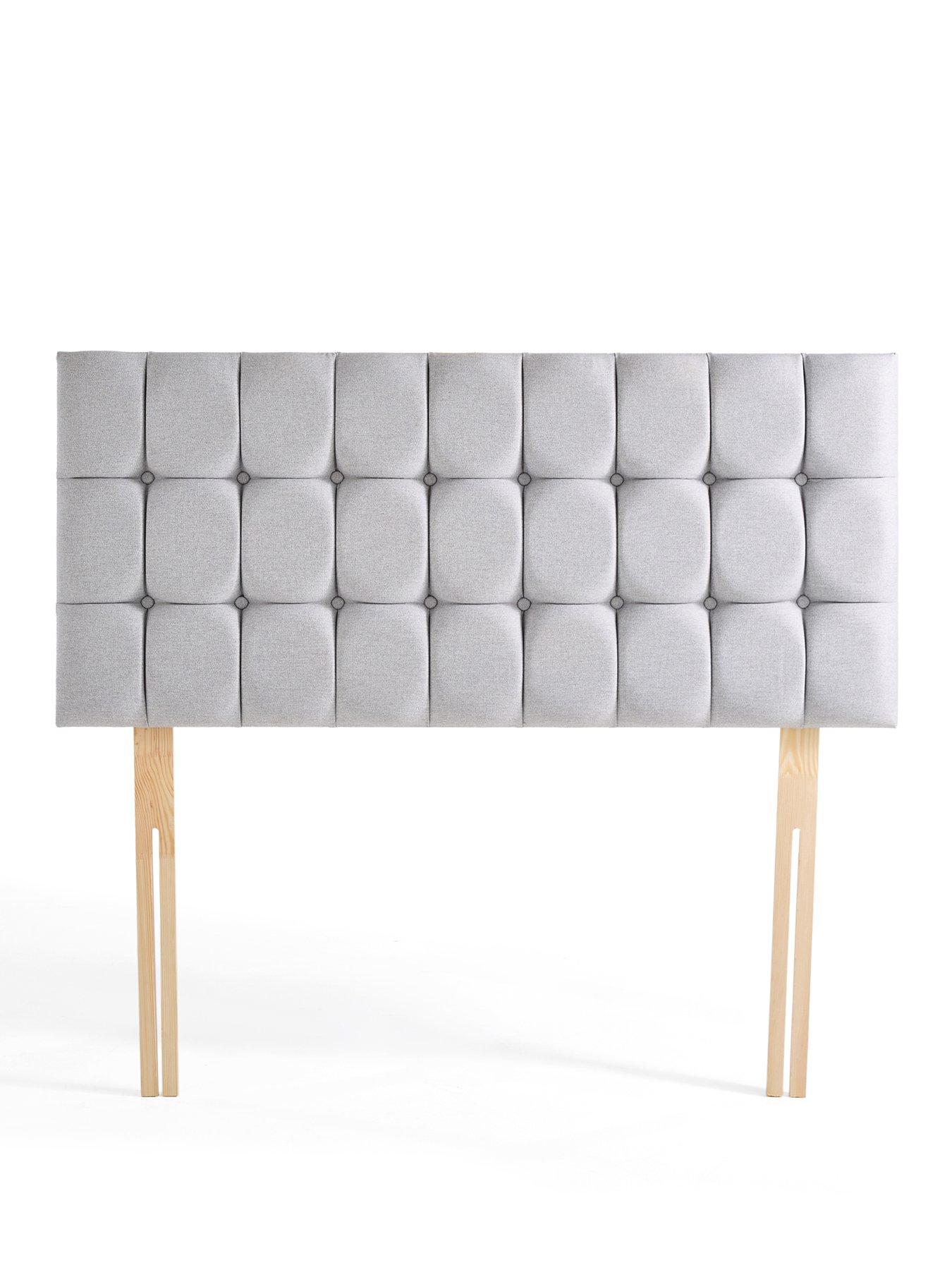 Image 2 of 7 of Shire Beds Aisha Chenille Small Cobbled Headboard - Sk
