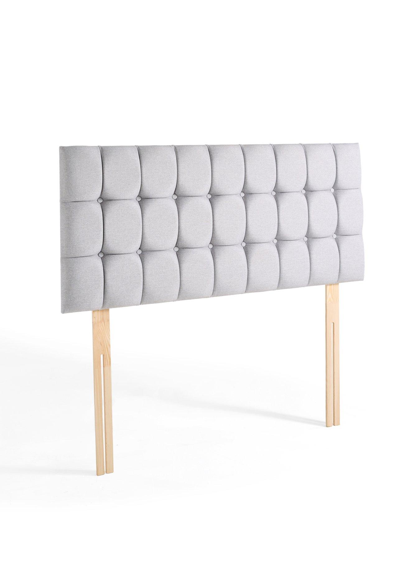 Image 3 of 7 of Shire Beds Aisha Chenille Small Cobbled Headboard - Sk