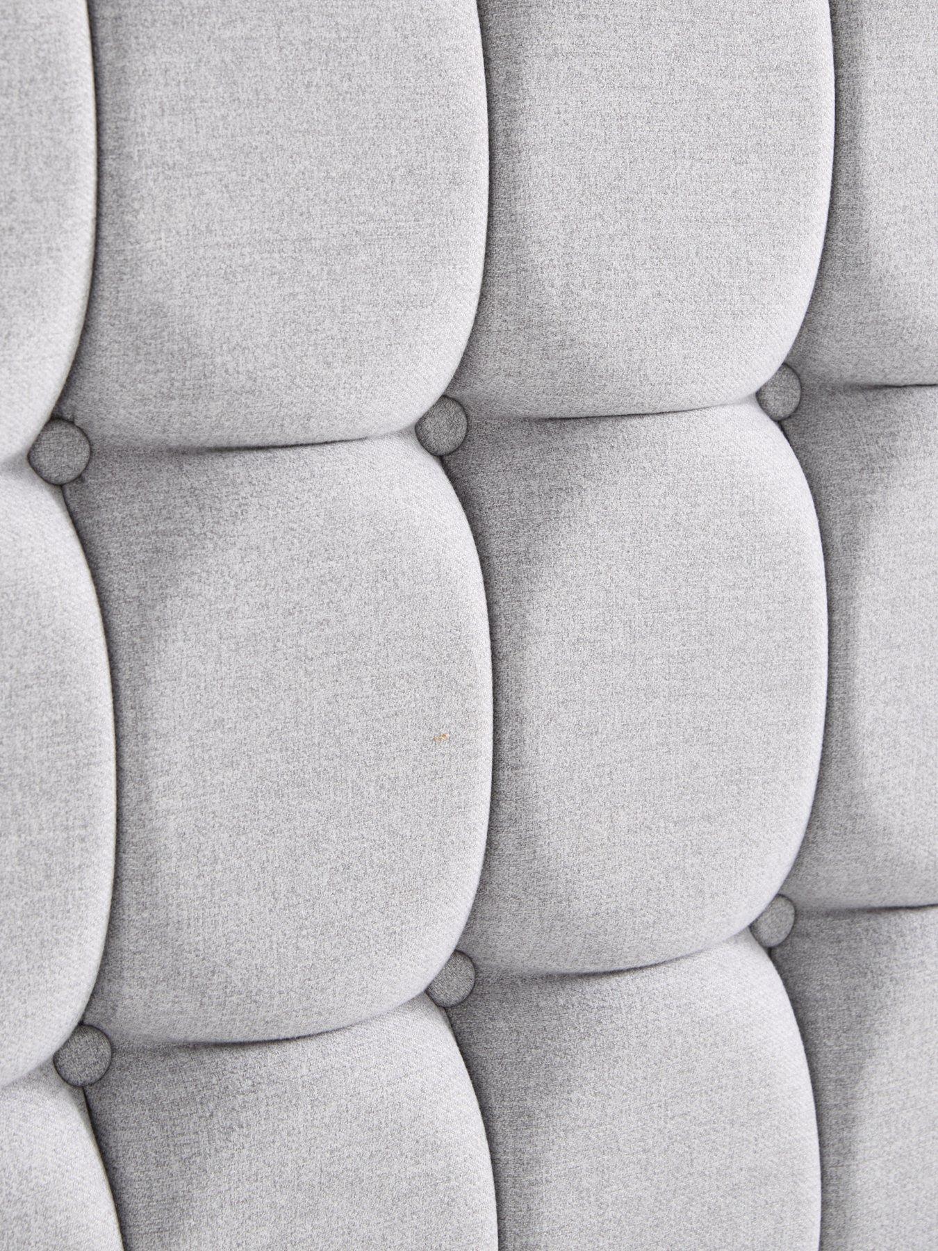 Image 5 of 7 of Shire Beds Aisha Chenille Small Cobbled Headboard - Sk