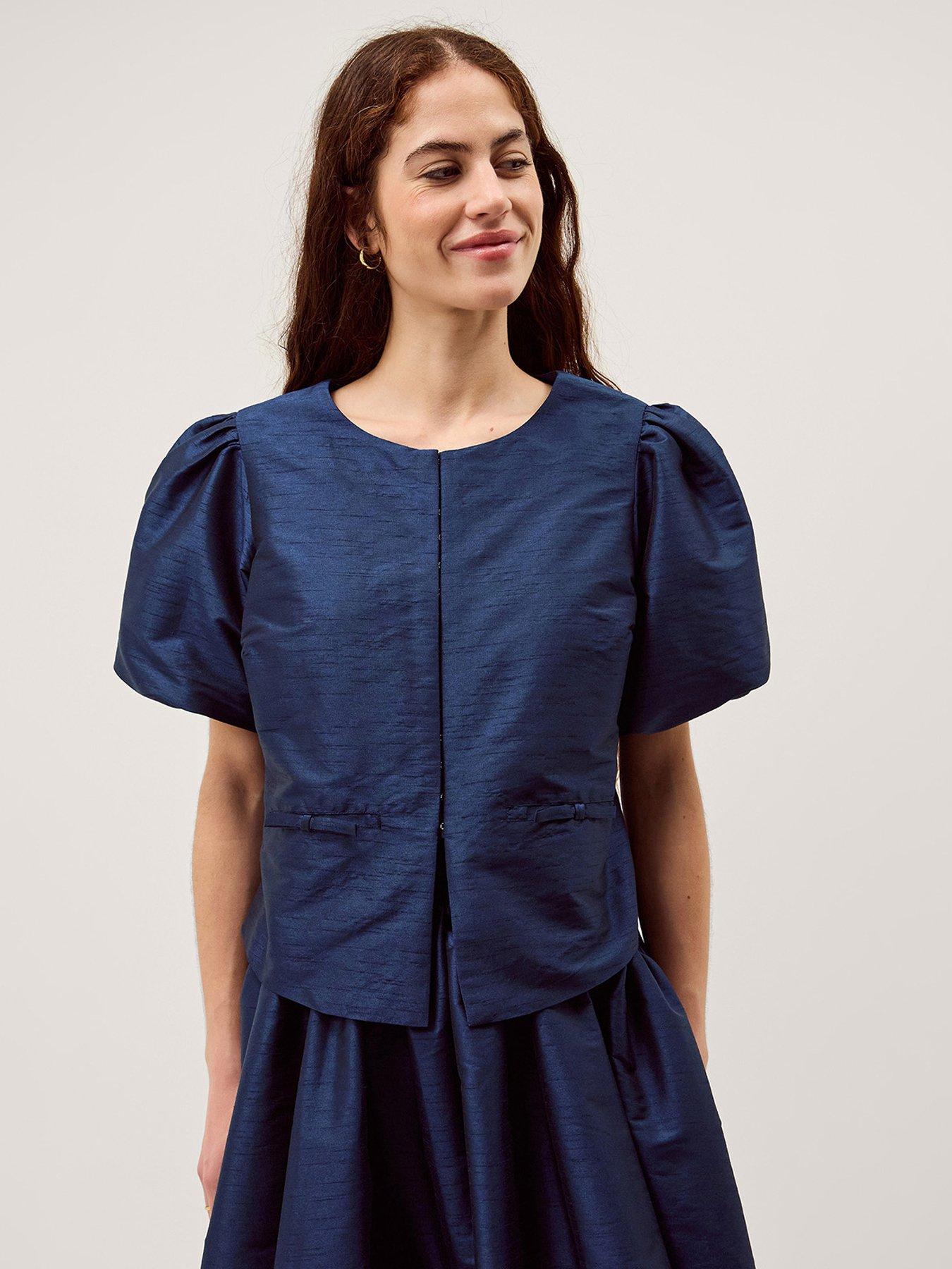 Image 1 of 3 of Monsoon Mila Dupion Jacket