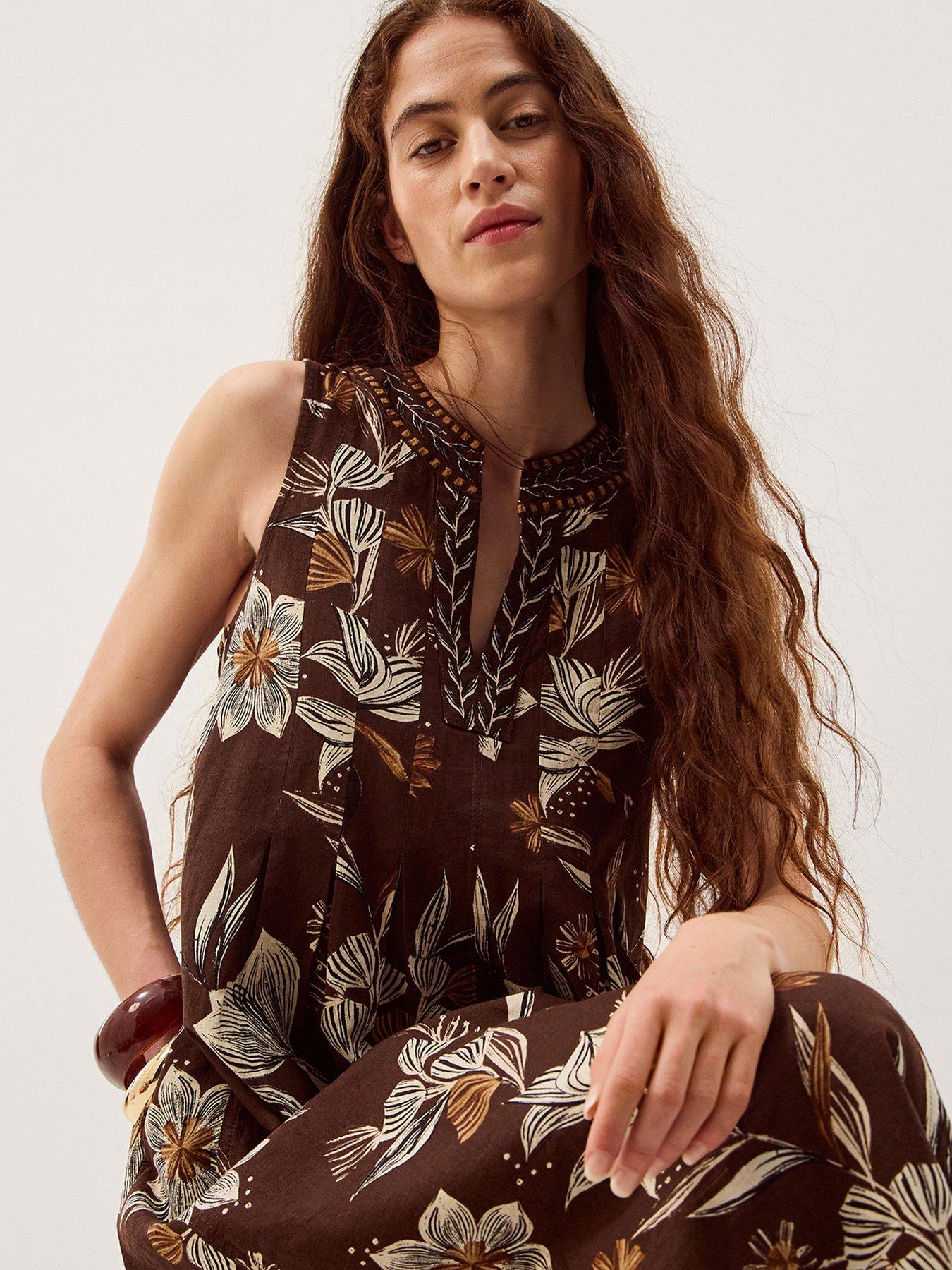 monsoon-esther-linen-dressoutfit