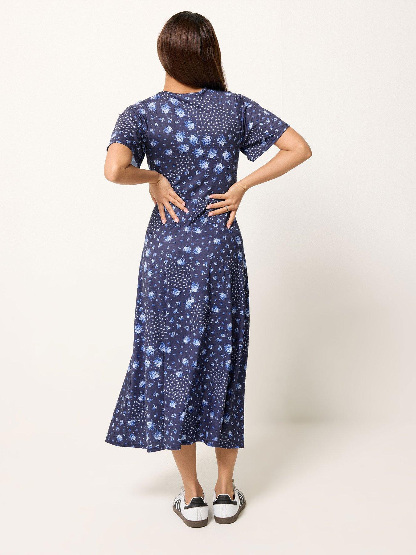 pixiegirl-petite-patchwork-midaxi-dress-bluestillFront