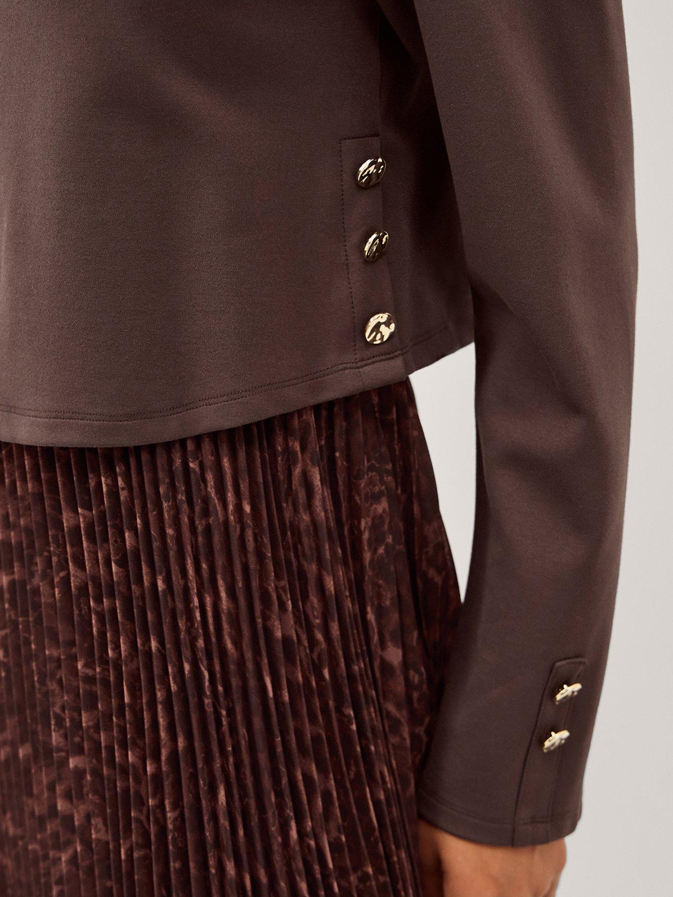 monsoon-archi-pleat-dress-brownoutfit