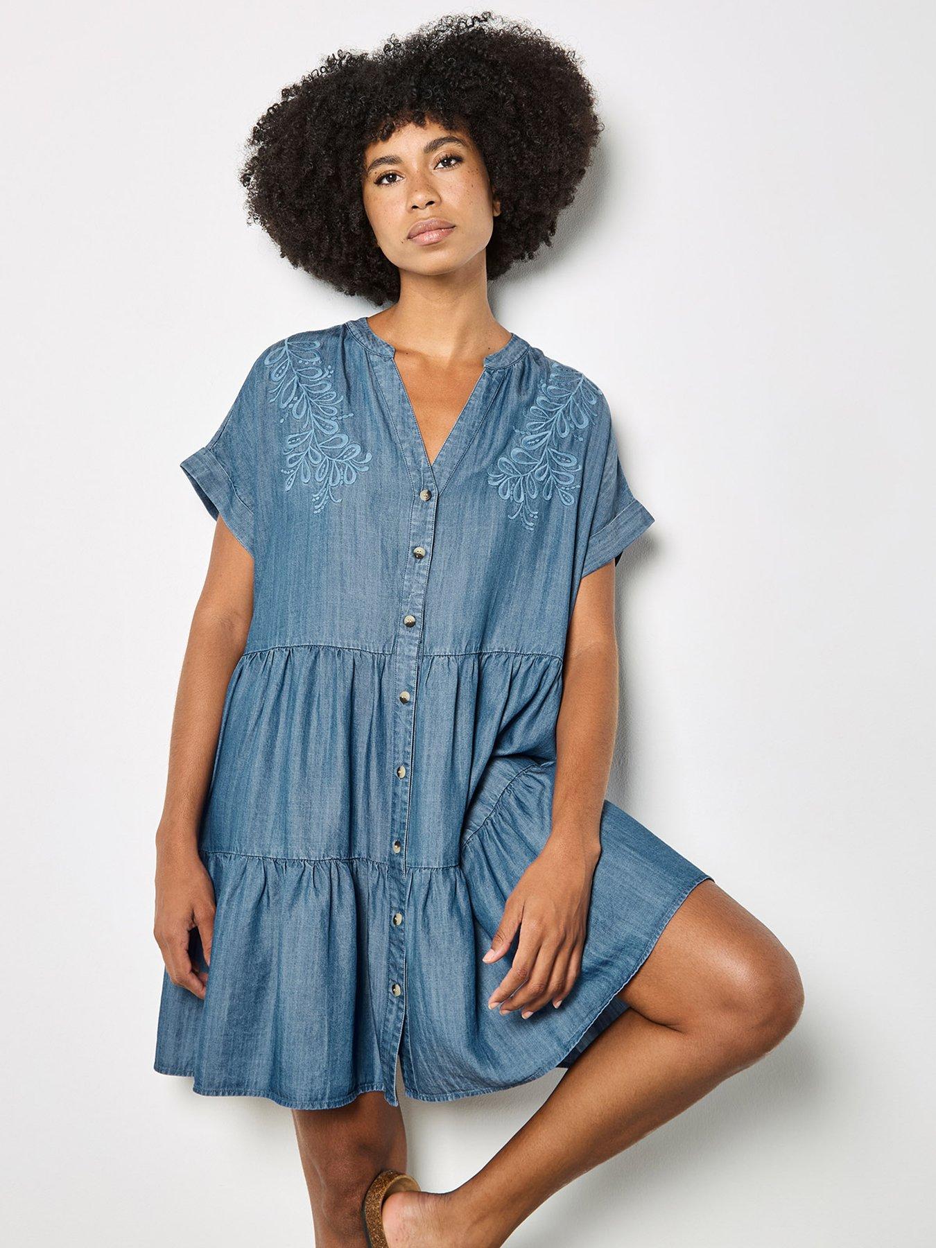 apricot-apricot-embroidered-mini-tiered-dressfront
