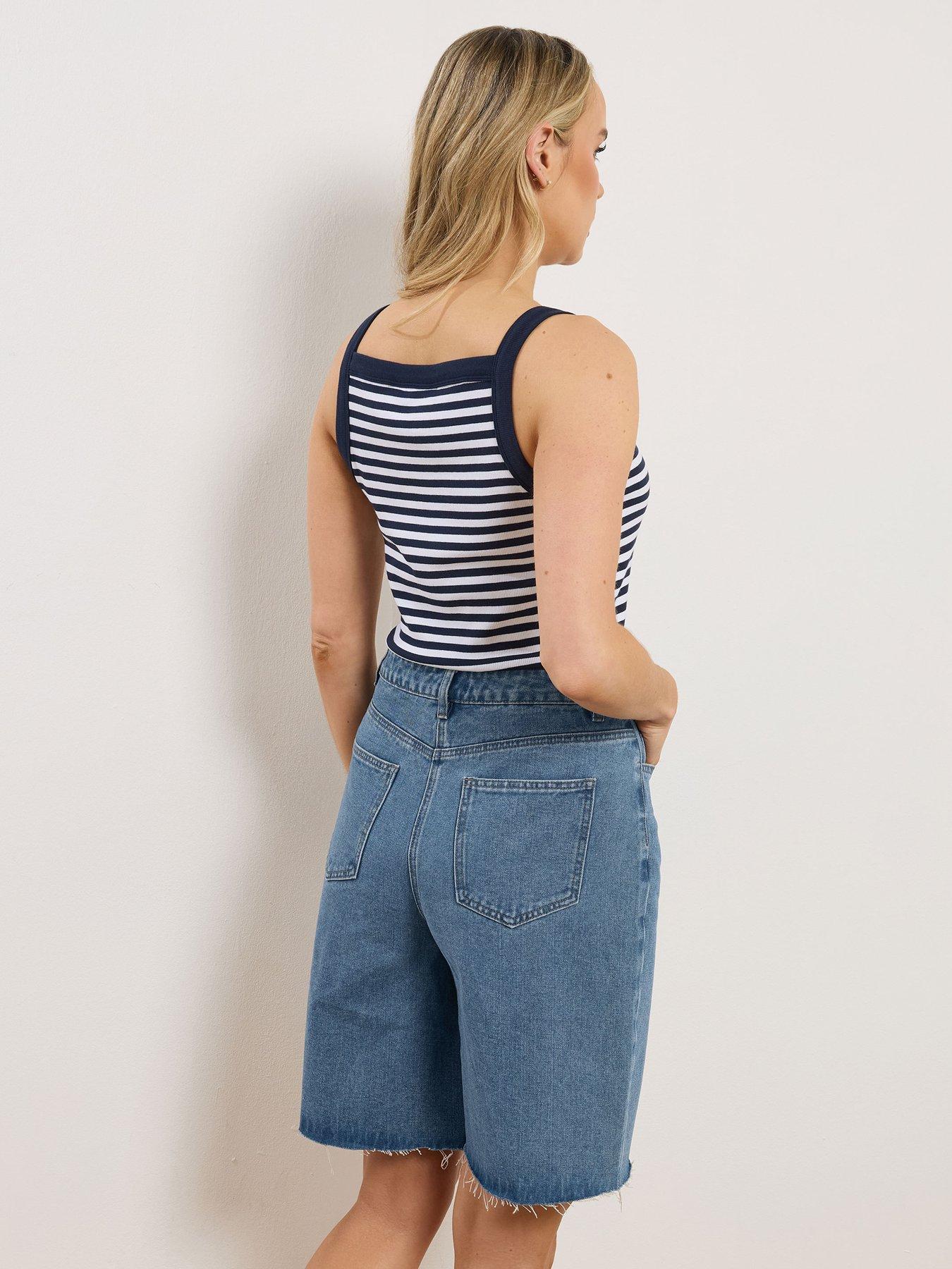 long-tall-sally-tall-pull-on-denim-bermuda-shortstillFront