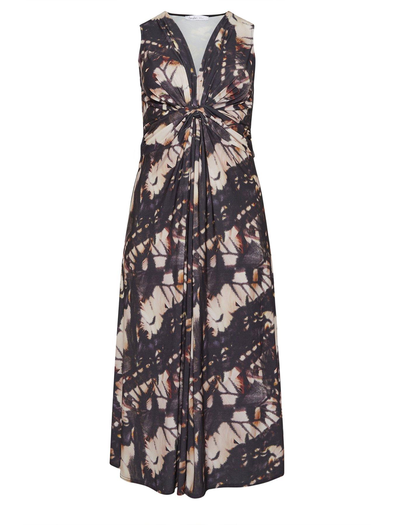 Image 5 of 5 of Yours Curve Abstract Ity Knot Dress