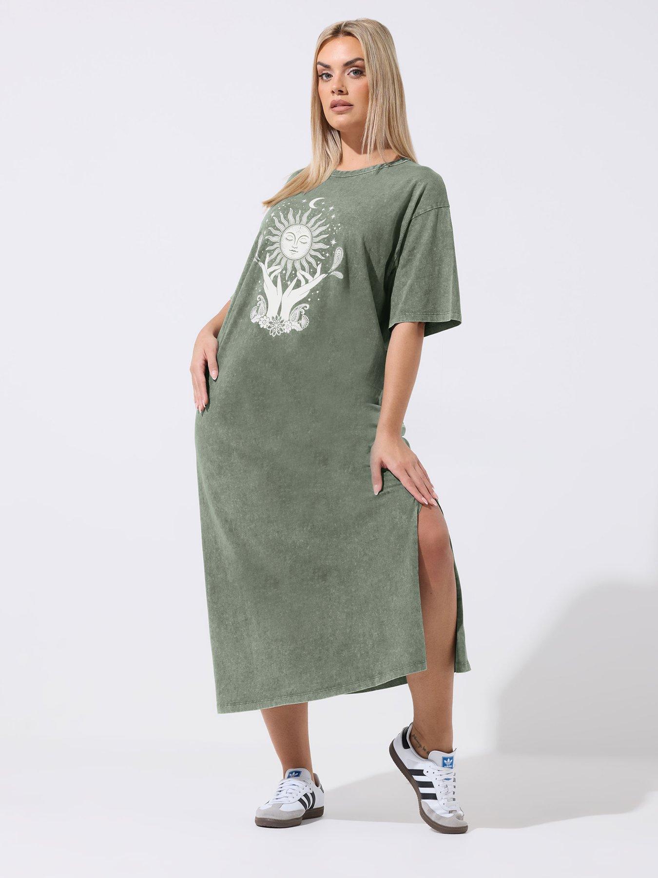 Yours Curve Acid Wash Mystic Dress