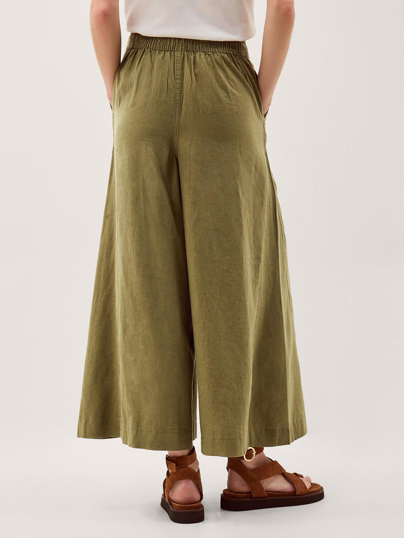 monsoon-maisie-wide-crop-trousers-greenstillFront