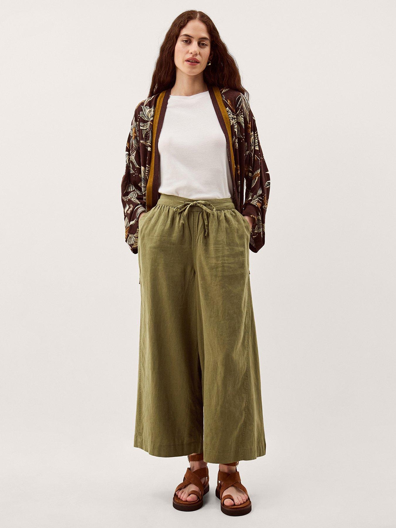 Image 3 of 5 of Monsoon Maisie Wide Crop Trousers