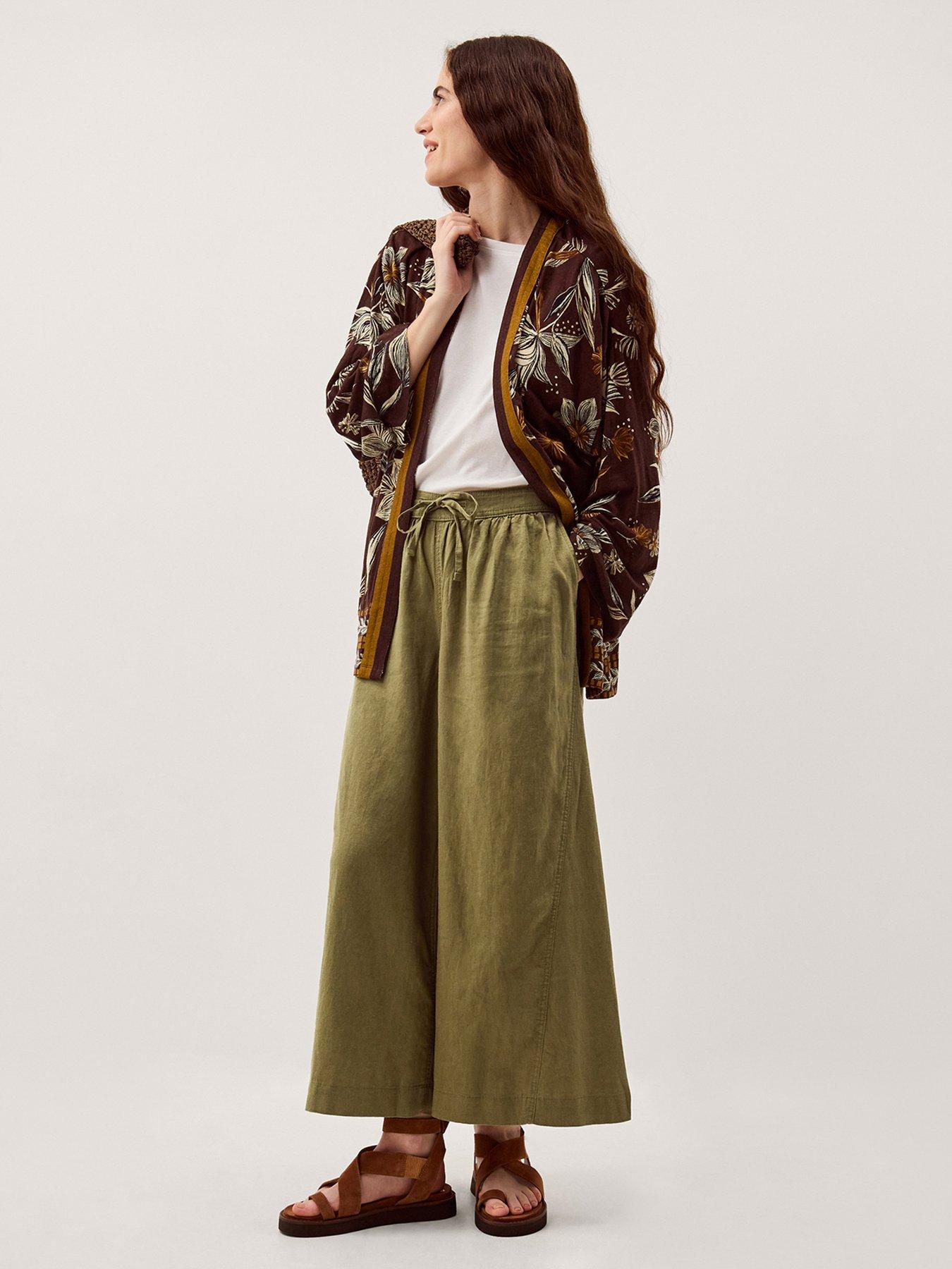 Image 4 of 5 of Monsoon Maisie Wide Crop Trousers