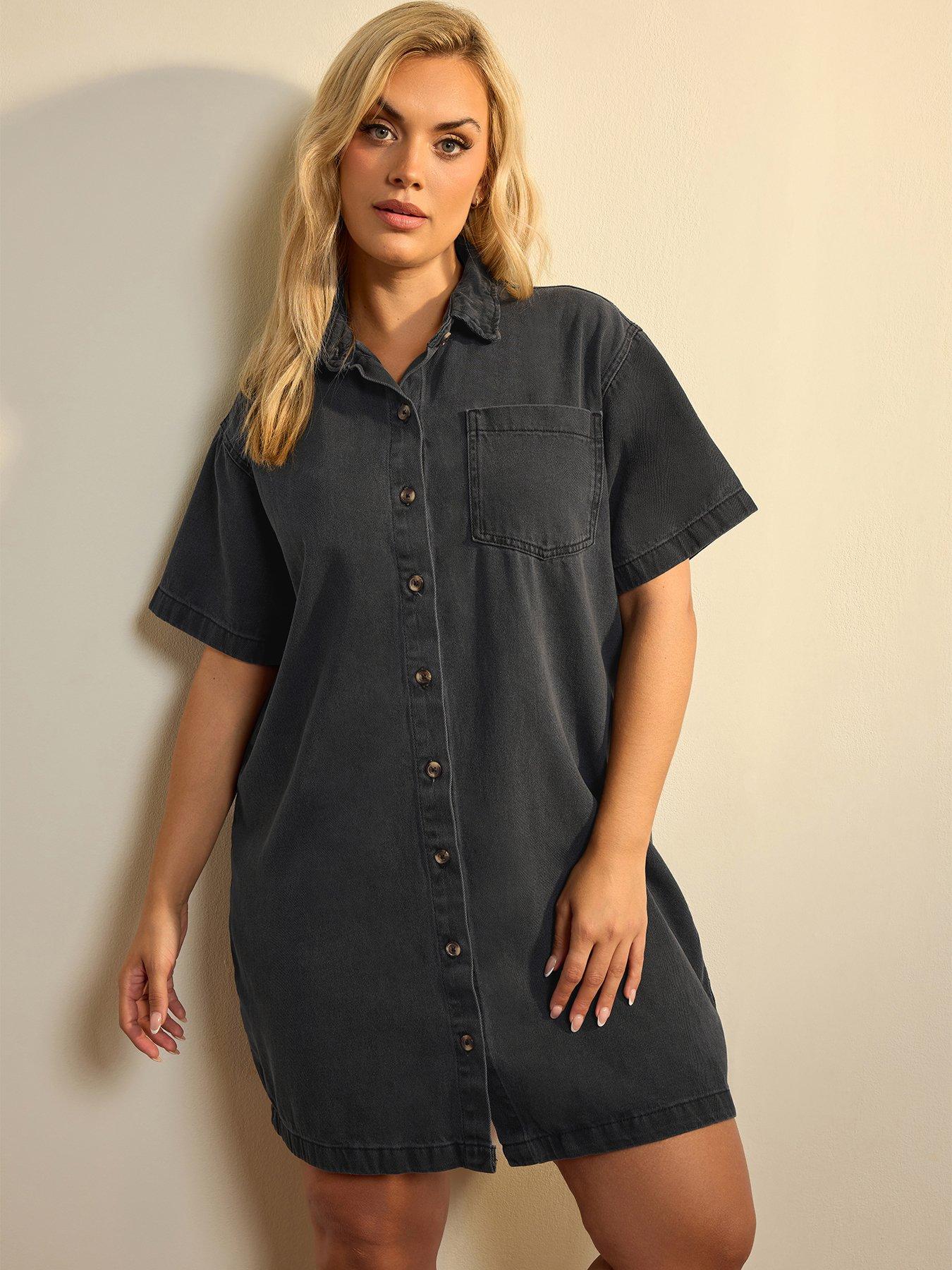 Yours Curve Denim Shirt Dress